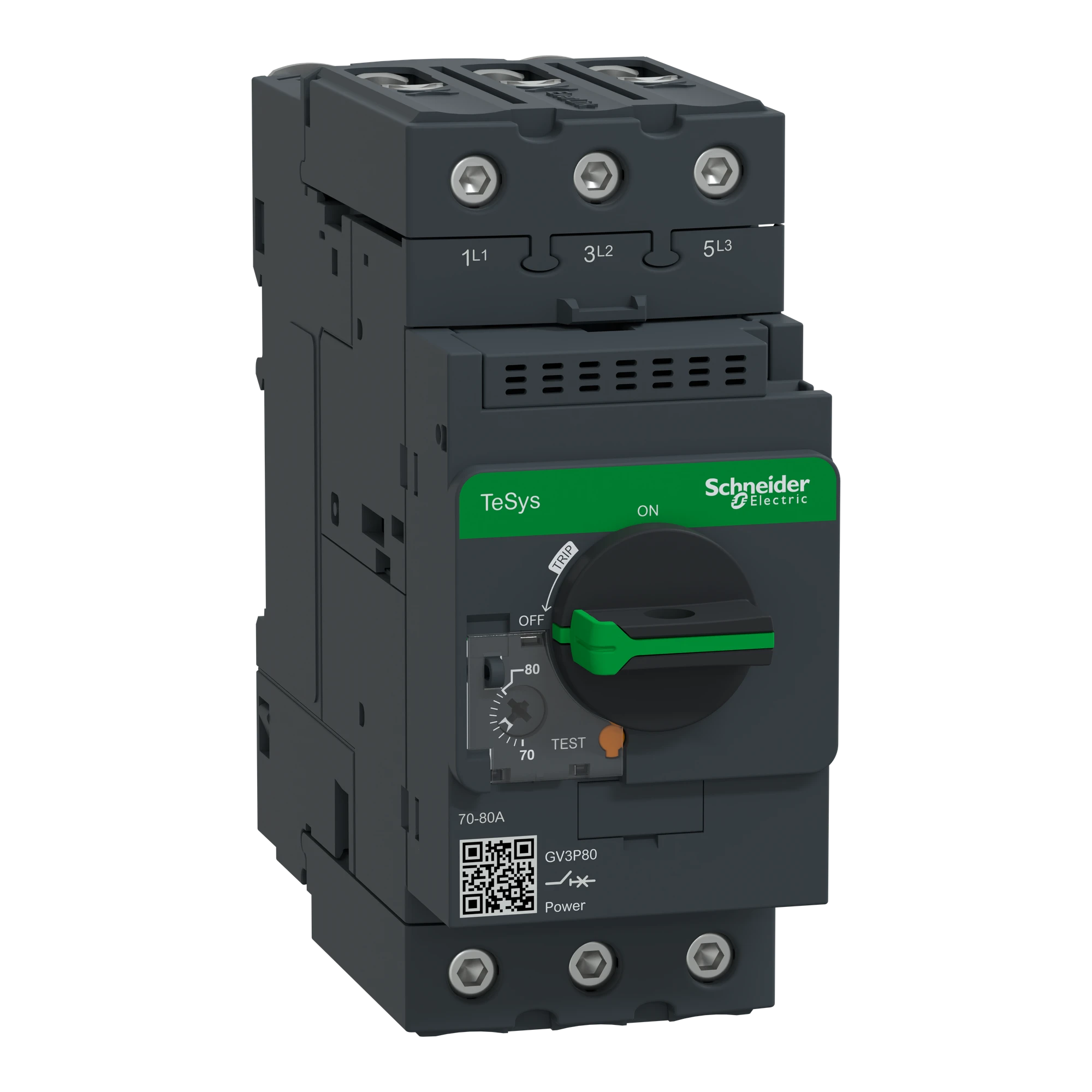 Schneider Electric GV3P80 Motor Protection Circuit Breaker, 3p, 70-80A TH.MAG. (img_001) Schneider Electric GV3P80 Motor Protection Circuit Breaker, 3p, 70-80A TH.MAG. (img_001)