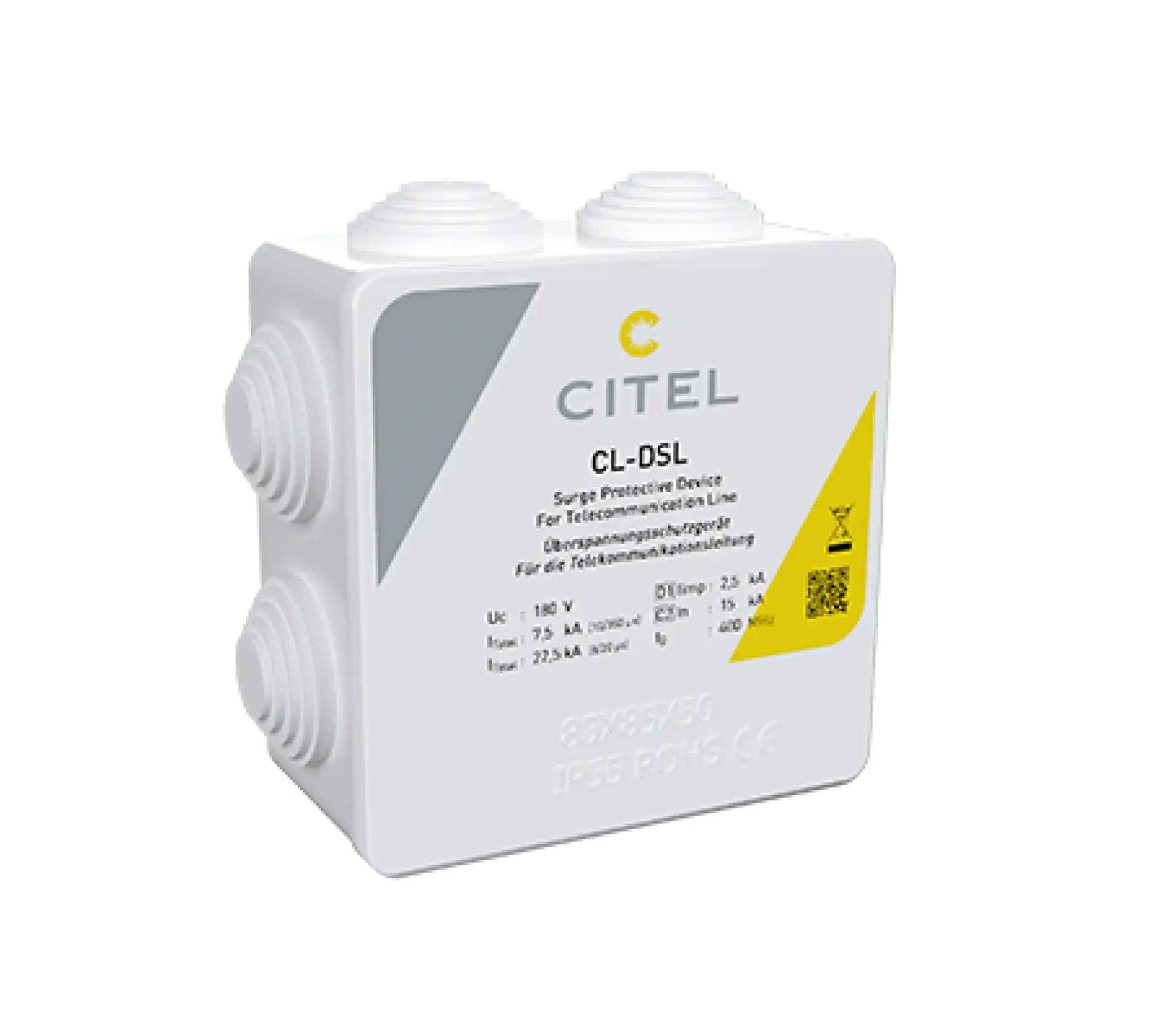 Citel 6400066 Überspannungsschutz für Telekommunikations-Anwendungen 180 VDC, 400 MHz (img_001) Citel 6400066 Überspannungsschutz für Telekommunikations-Anwendungen 180 VDC, 400 MHz (img_001)