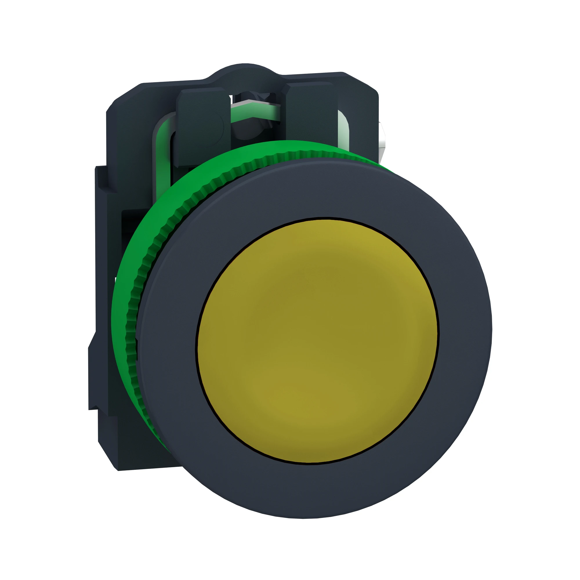Schneider Electric XB5FA51 Push button, Harmony XB5F, plastic, antimicrobial, yellow, unlabelled, 30mm, momentary, 1NO (img_001) Schneider Electric XB5FA51 Push button, Harmony XB5F, plastic, antimicrobial, yellow, unlabelled, 30mm, momentary, 1NO (img_001)