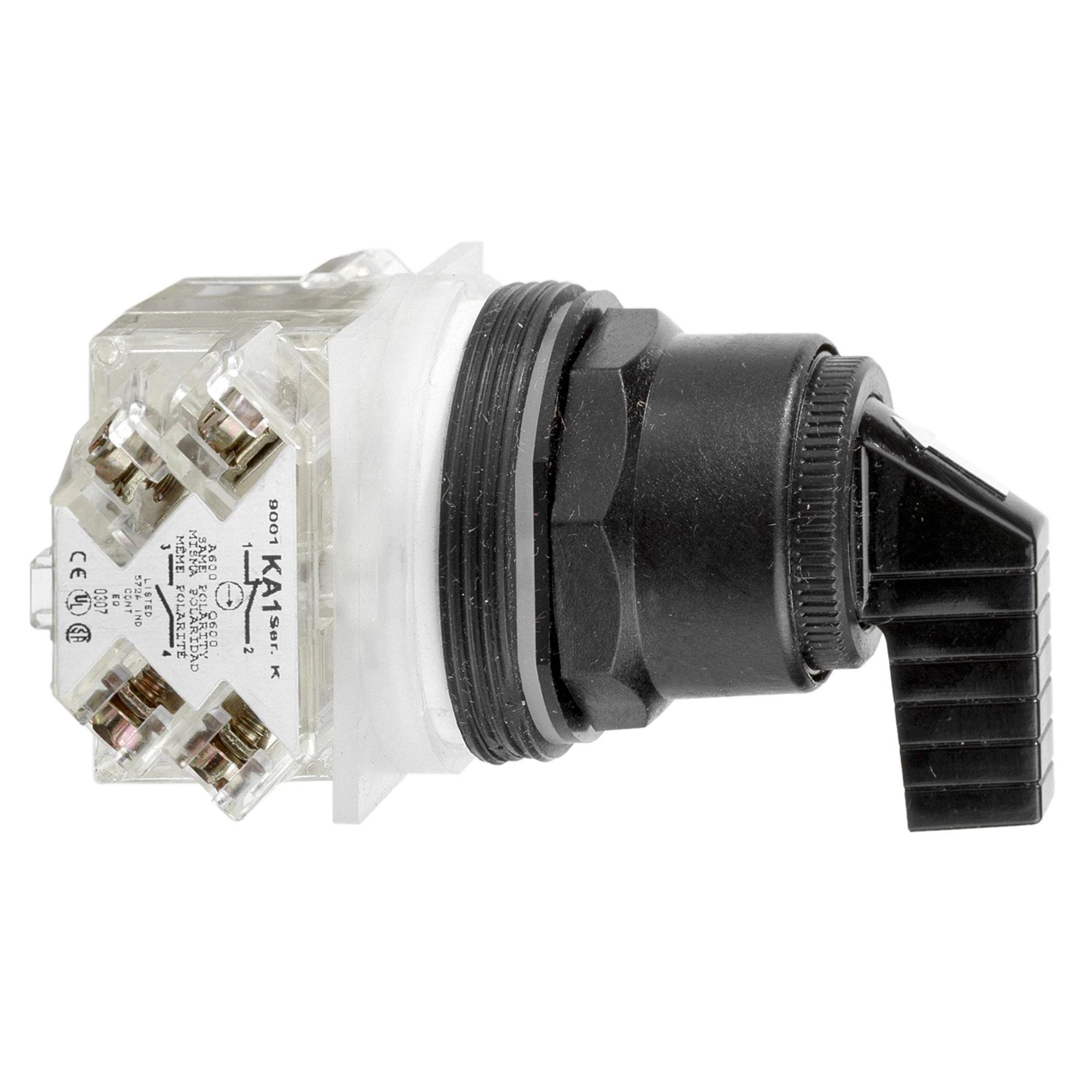 Schneider Electric 9001SKS53FB Selector Switch Ø 30, 3 Positions, M Detent, L+R Momentary (img_001) Schneider Electric 9001SKS53FB Selector Switch Ø 30, 3 Positions, M Detent, L+R Momentary (img_001)