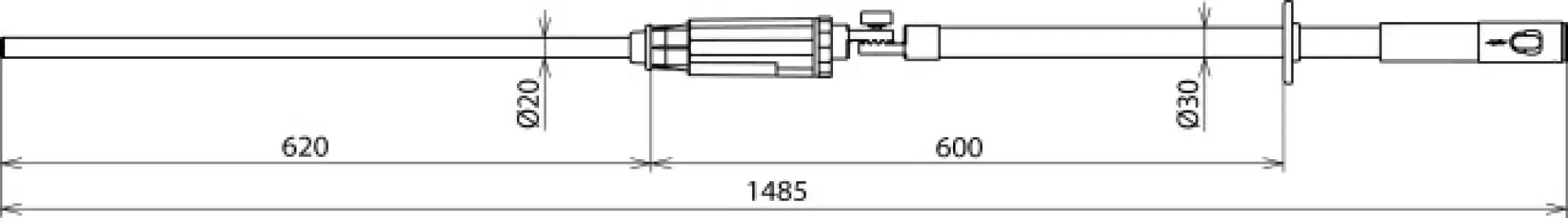 Dehn 767941 PHE III voltage detector 3...10kV 50Hz category S with gear coupling (img_002)