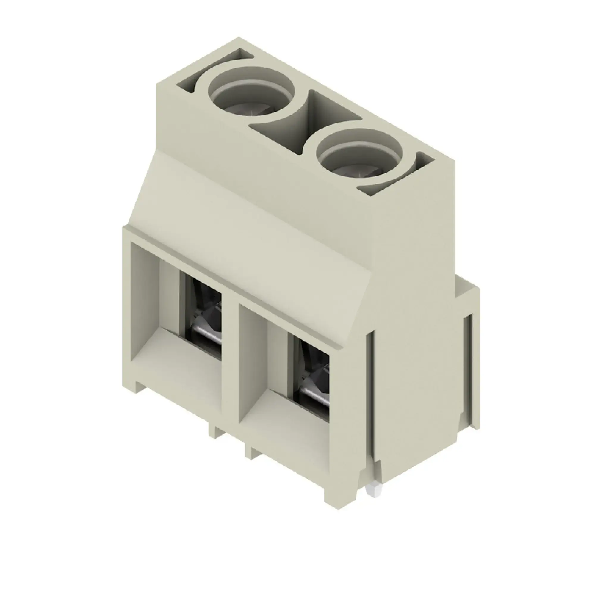 Weidmüller 1912970000 PCB terminal, 1000 V, 32 A, Pitch in mm: 9.52, 6 mm², Number of poles: 2, Clamping yoke connection, THT solder connection, 90°, Box (img_001) Weidmüller 1912970000 PCB terminal, 1000 V, 32 A, Pitch in mm: 9.52, 6 mm², Number of poles: 2, Clamping yoke connection, THT solder connection, 90°, Box (img_001)