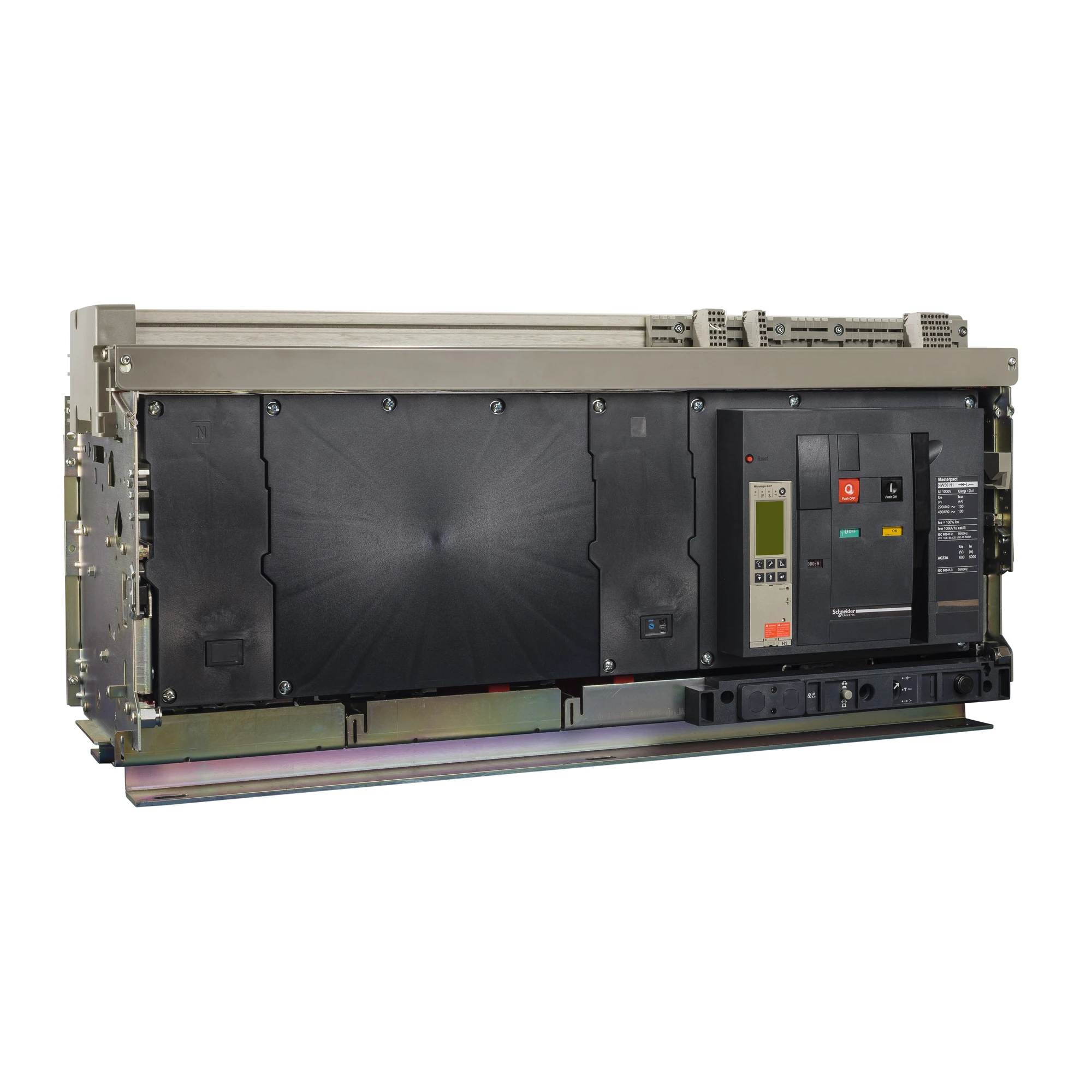 Schneider Electric 48345 MasterPact NWb 5000A H1 Icu=100kA/440V 4P Drawer Basic Switch (img_001)