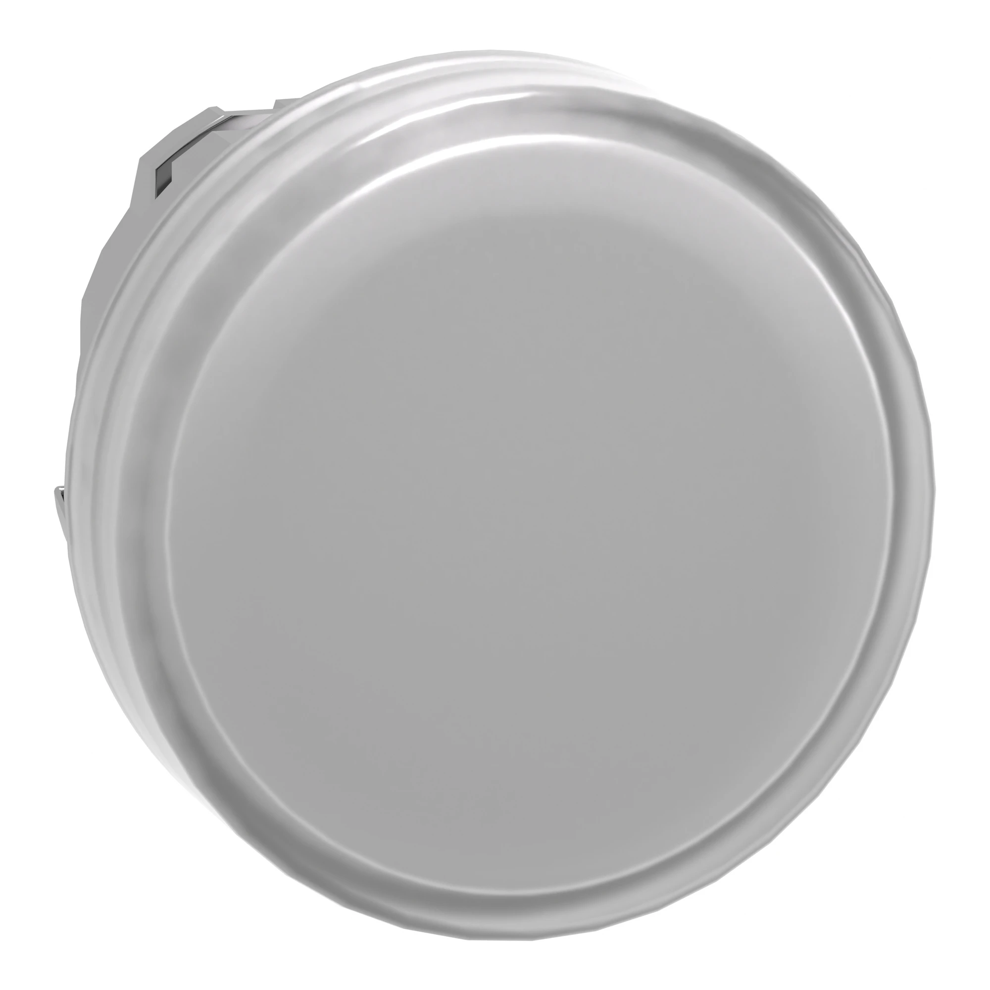 Schneider Electric ZB4BV013E Indicator light, front element, Harmony XB4, metal, 22mm, white, for universal LED, smooth dome, for insert label (img_001)