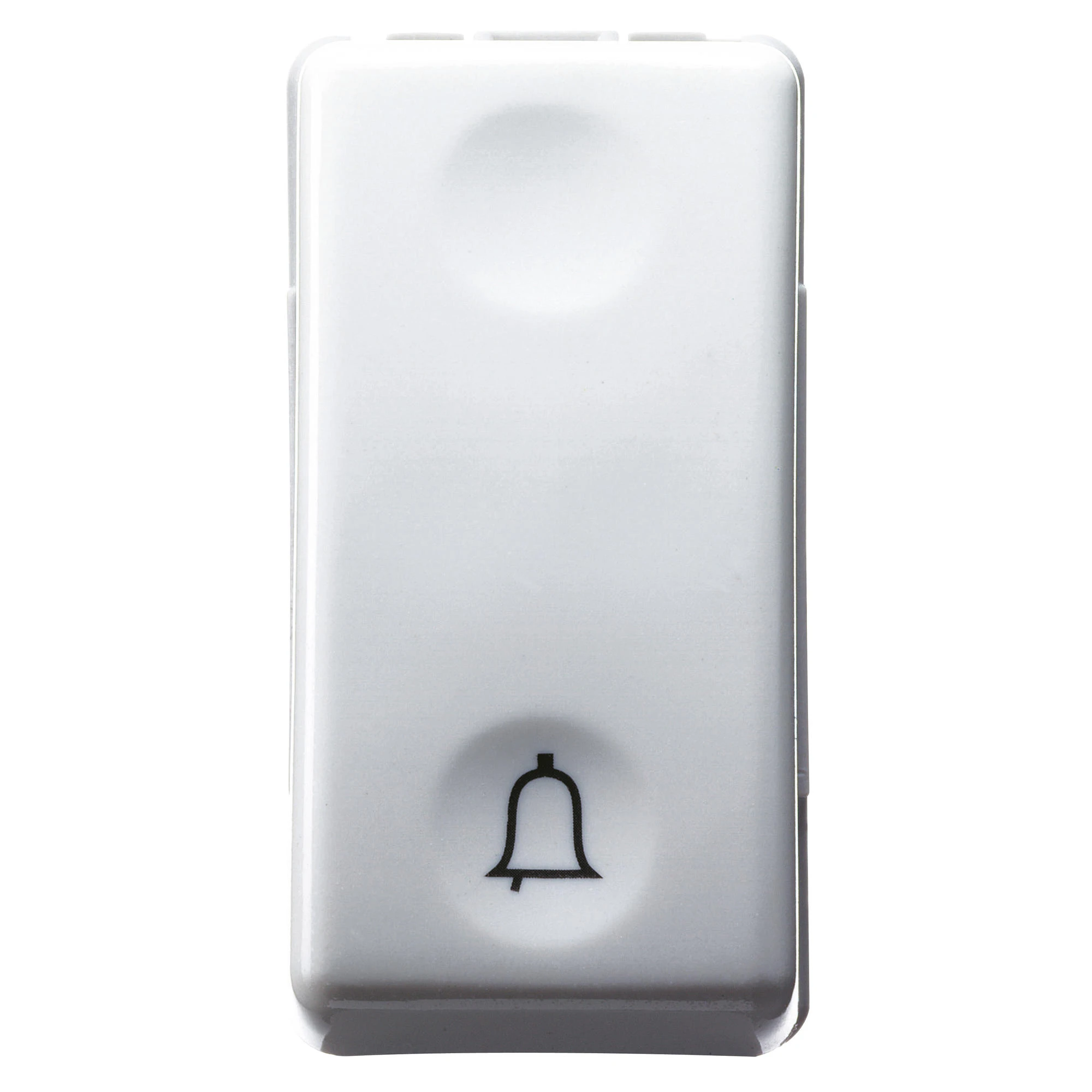 GEWISS GW20512 PUSH-BUTTON 1P 250V ac - NO 10A - WITH SYMBOL BELL - 1 MODULE - SYSTEM WHITE (img_001)