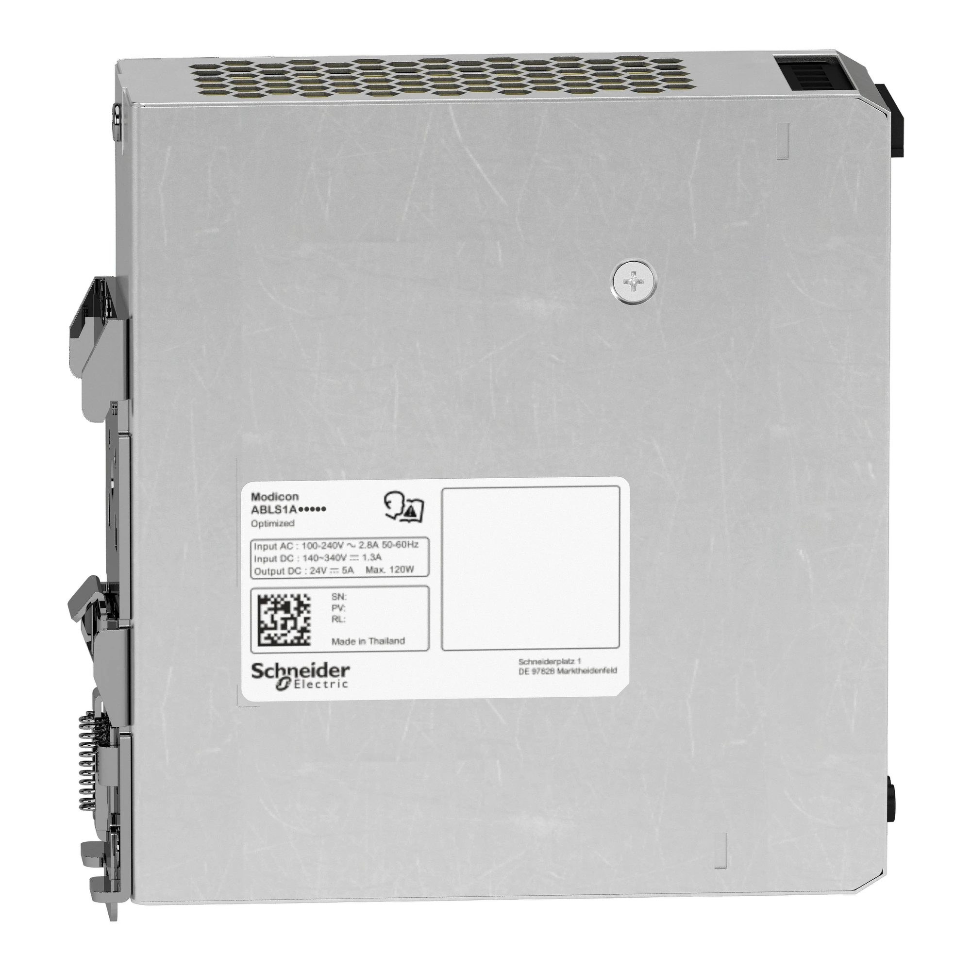 Schneider Electric ABLS1A12100 Power supply, Modicon ABLS, Optimum, switched-mode, single-phase, 100-240V AC, 12V DC, 10A, 120W (img_004) Schneider Electric ABLS1A12100 Power supply, Modicon ABLS, Optimum, switched-mode, single-phase, 100-240V AC, 12V DC, 10A, 120W (img_004)