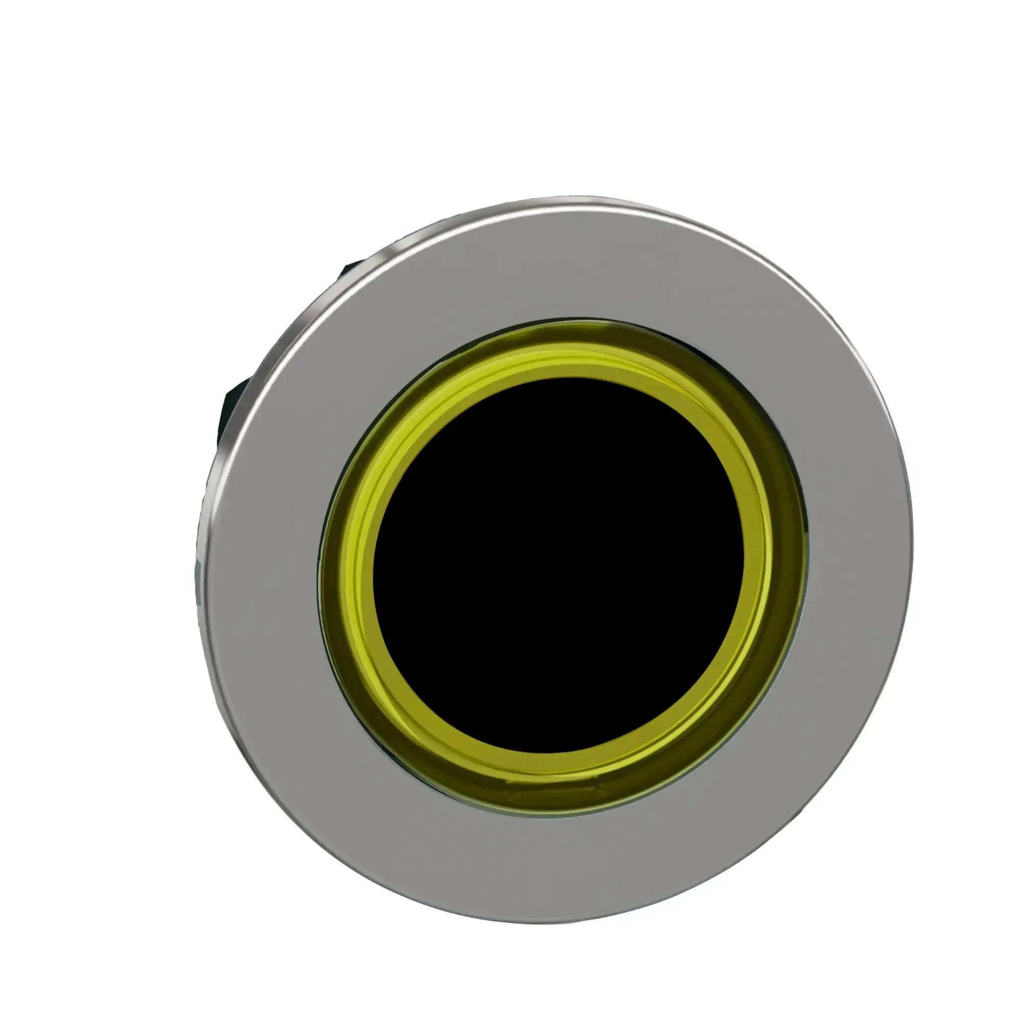 Schneider Electric ZB4FW983 Illuminated Push Button, Front Element, Harmony XB4F, Metal, Yellow, 30mm, for Universal LED, Illuminated Ring (img_002)