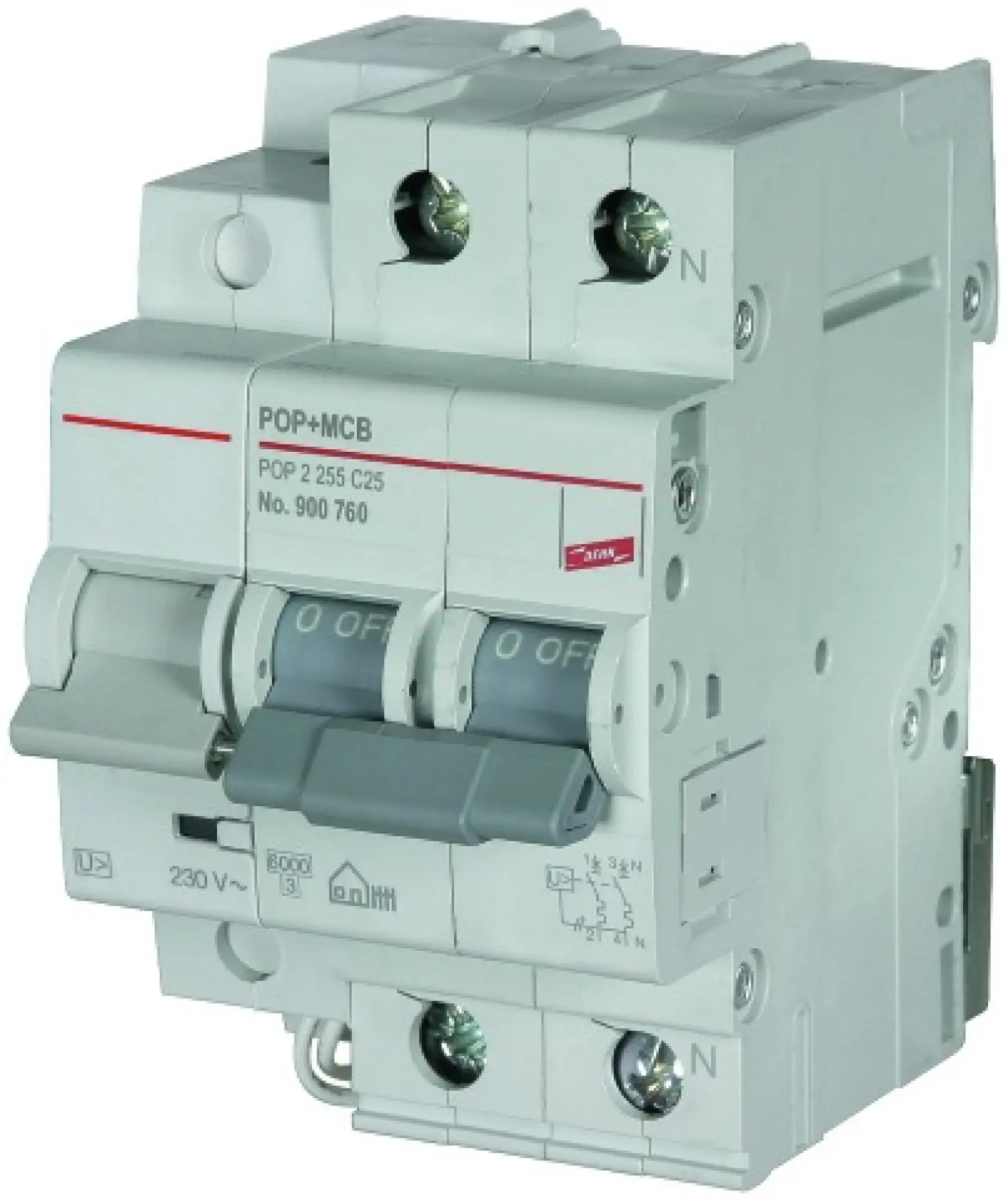 Dehn 900760 Surge protective devices for circuit breakers 2-pole C25 A (img_001) Dehn 900760 Surge protective devices for circuit breakers 2-pole C25 A (img_001)