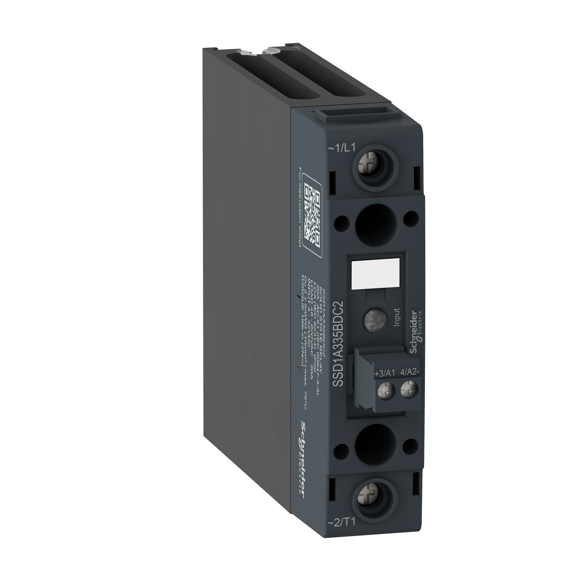 Schneider Electric SSD1A320BDC2 Semiconductor relay, DIN rail, C:4-32VDC, L:48-600VAC, 20A, 1ph, zero voltage switching, SK (img_001) Schneider Electric SSD1A320BDC2 Semiconductor relay, DIN rail, C:4-32VDC, L:48-600VAC, 20A, 1ph, zero voltage switching, SK (img_001)