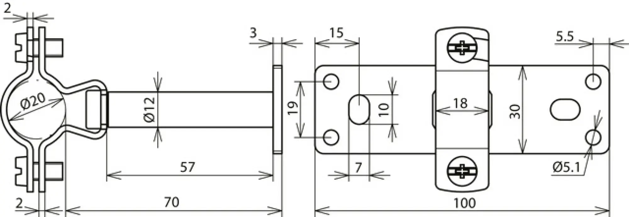 Dehn 275440 HVI Ex W70 holder f. Conductor D 20mm distance 70mm w. fixing plate StSt (img_004) Dehn 275440 HVI Ex W70 holder f. Conductor D 20mm distance 70mm w. fixing plate StSt (img_004)