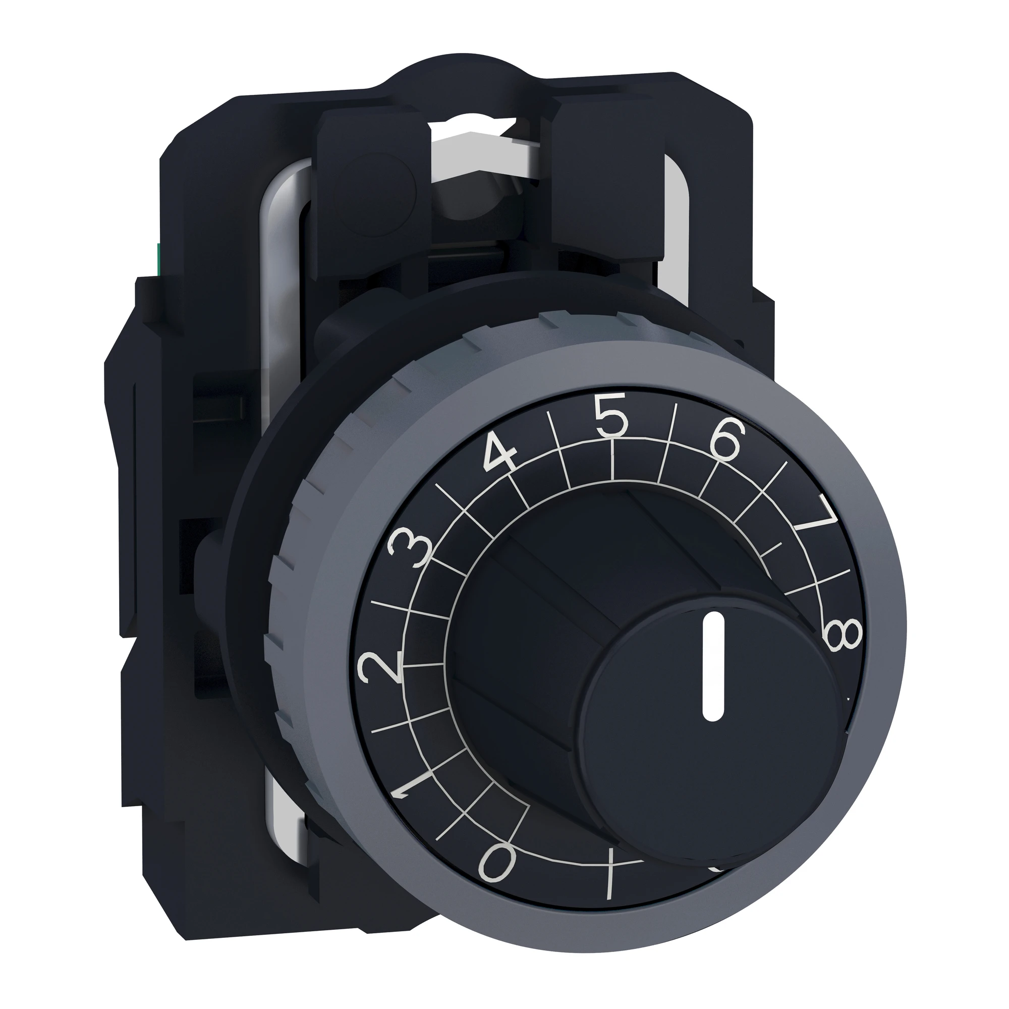 Schneider Electric ZB5ADCUST04 Selector switch, Front element, Harmony XB5, Plastic, 22mm, customizable via configurator (img_001)