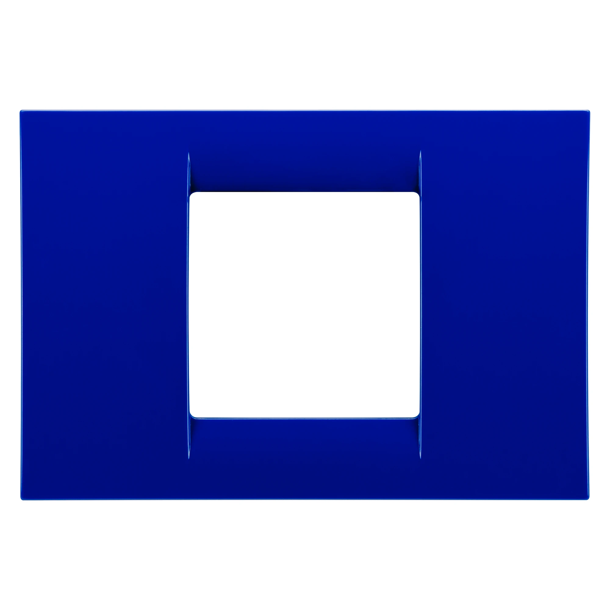 GEWISS GW22172 VIRNA PLATE - IN TECHNOPOLYMER GLOSS FINISHING - 2 GANG - JAZZ BLUE - SYSTEM (img_001)