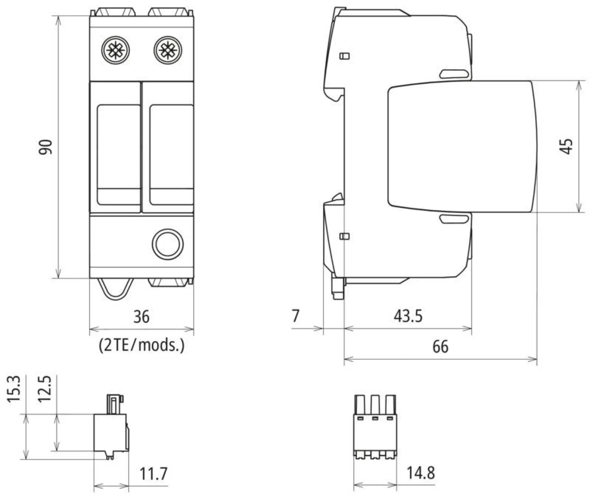 Dehn 943115 Ueberspannungsableiter Typ 2+3 DEHNguard MD 2-polig fuer TT- und TN-Systeme (img_002) Dehn 943115 Ueberspannungsableiter Typ 2+3 DEHNguard MD 2-polig fuer TT- und TN-Systeme (img_002)