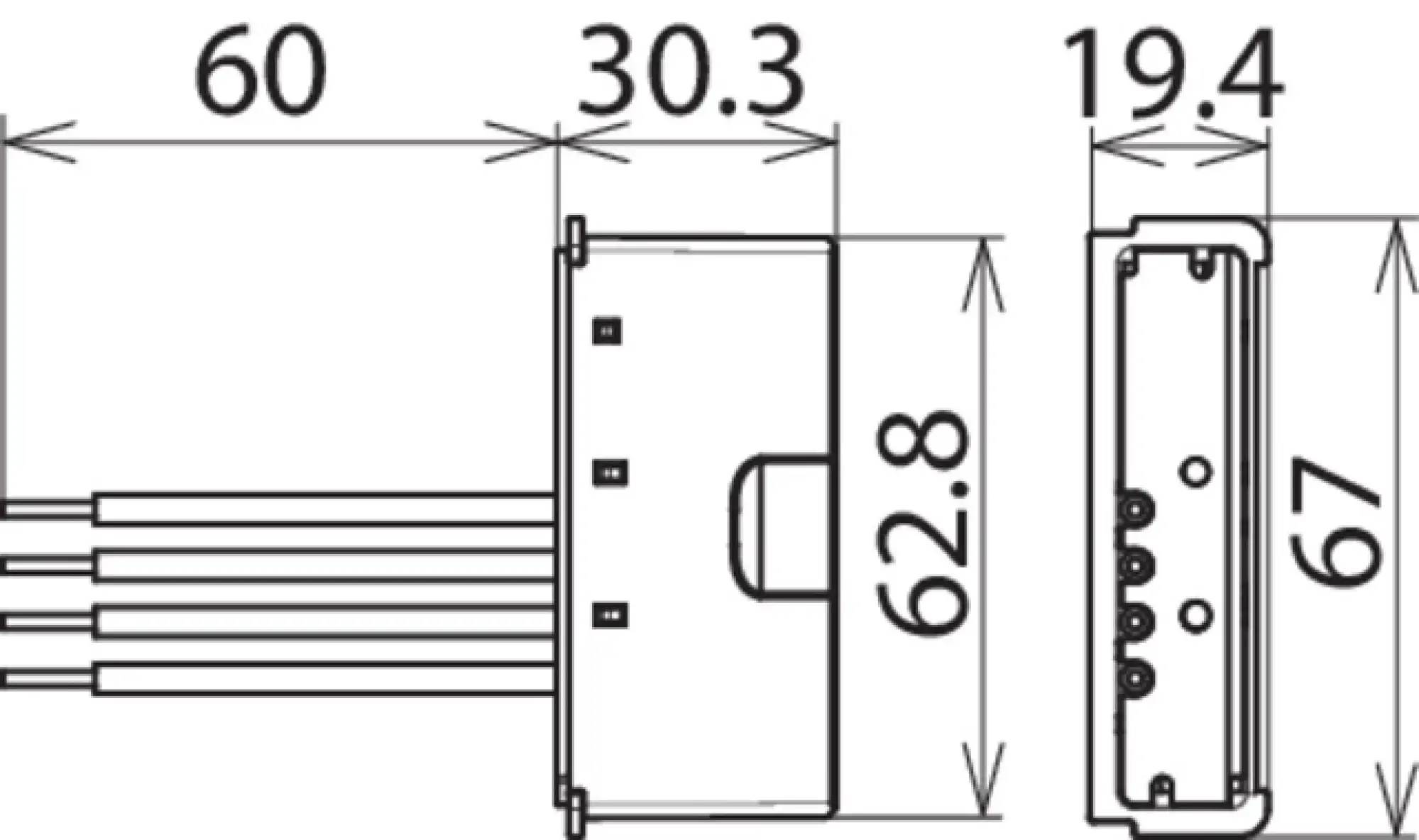 Dehn 900435 Surge arrester Type 2 DEHNcord 2-pole f. electr. installation systems (img_002)