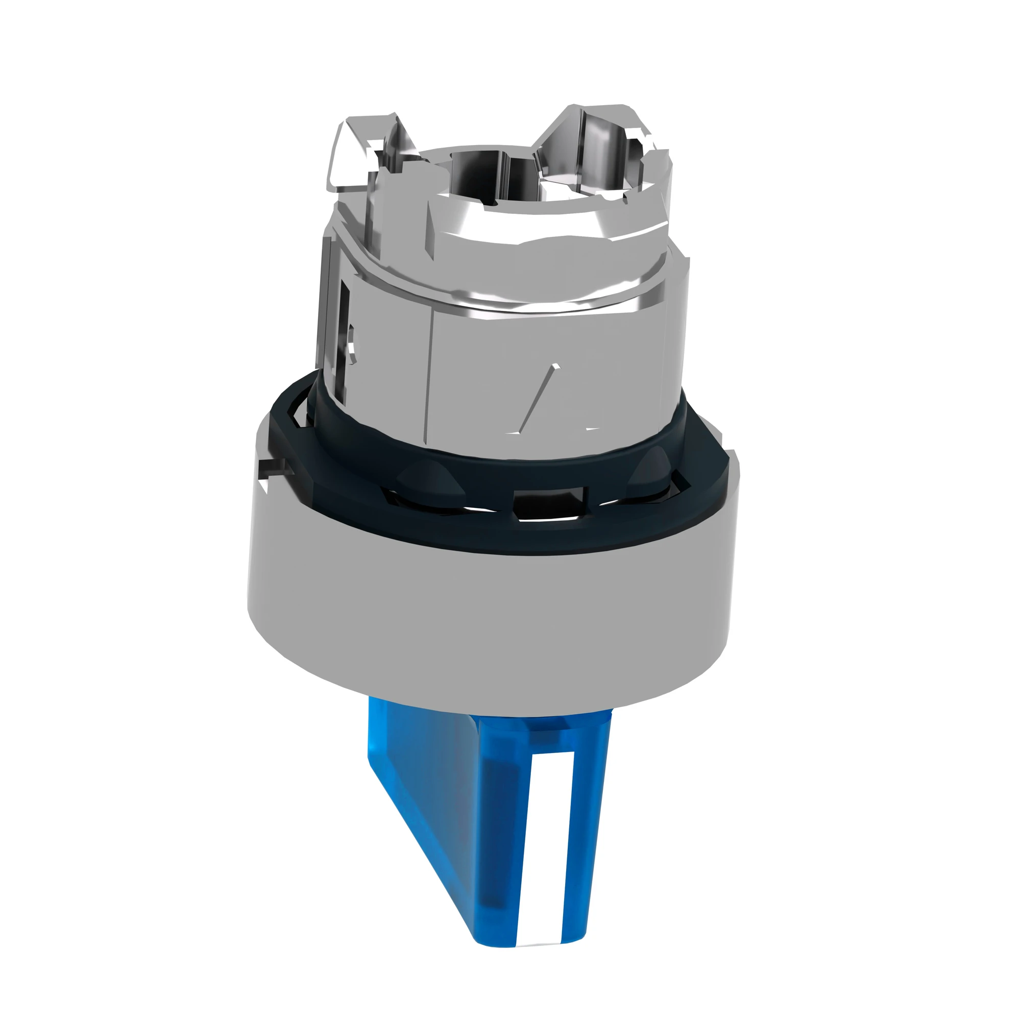 Schneider Electric ZB4BK1763 Illuminated selector switch, front element, Harmony XB4, metal, 22mm, blue, for universal LED, 3 positions, momentary left (img_007)