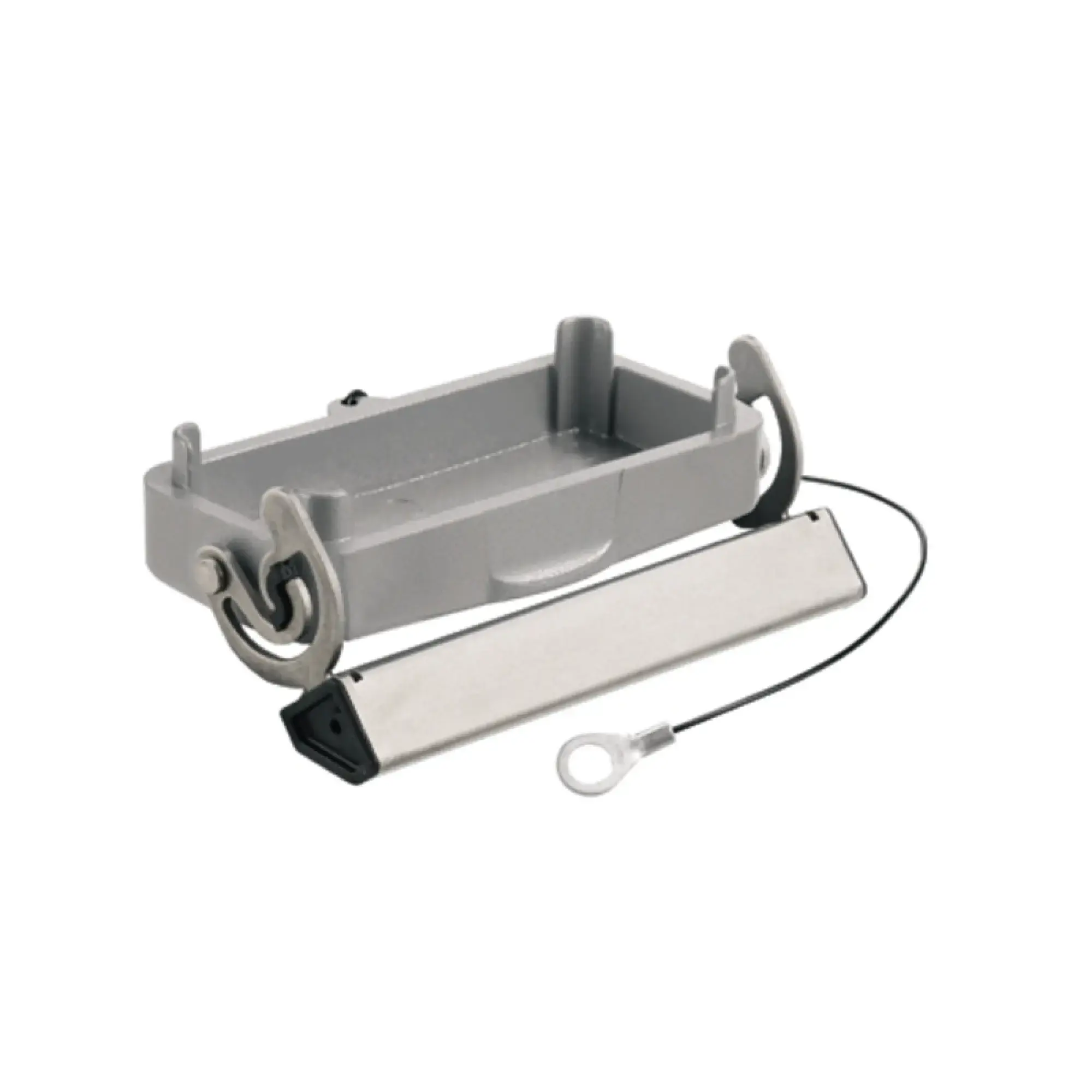 Weidmüller 1665900000 Housing (industry plug-in connectors), Cover for lower part of housing, End-locking clamp, lower side, Size: 5, IP65 (in plugged condition) (img_001)