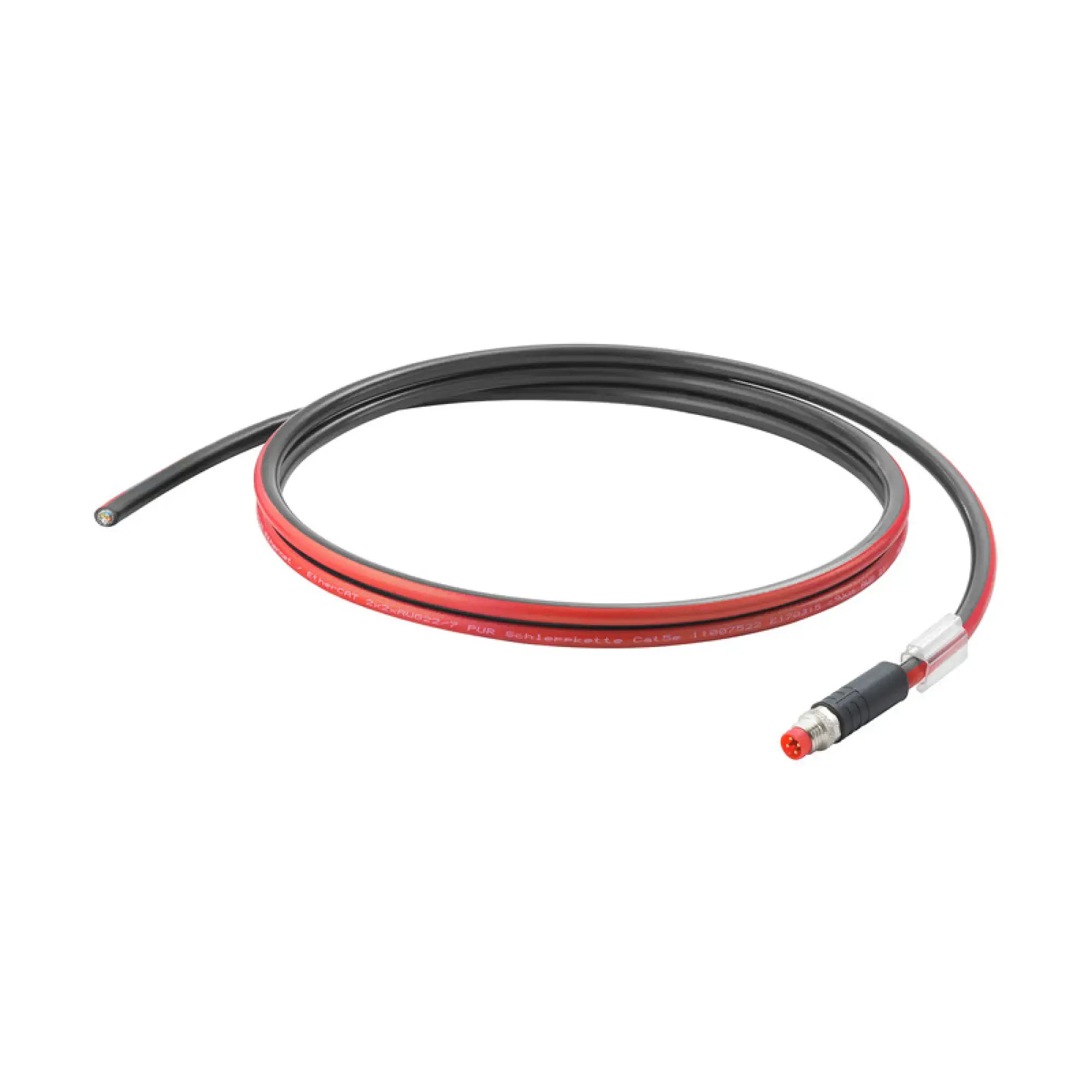 Weidmüller 2717750200 EtherCat Cable (assembled), M8 P-code - IP67 straight pin, Open, Number of poles: 4, Length: 20 m (img_001)