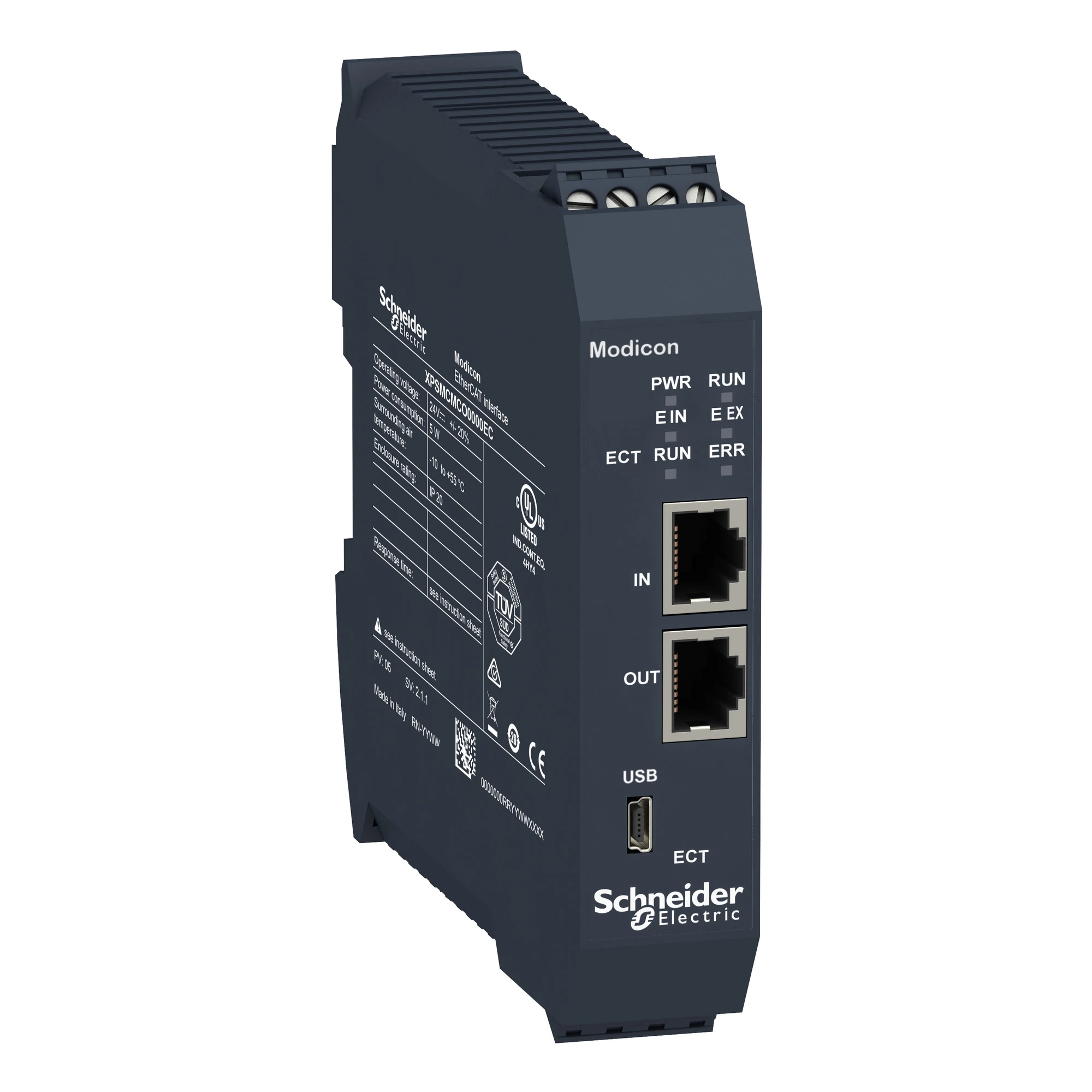 Schneider Electric XPSMCMCO0000EC Fieldbus Module EtherCAT, 2x RJ45, Modicon Safety Controller XPSMCM, Screw Terminals (img_001) Schneider Electric XPSMCMCO0000EC Fieldbus Module EtherCAT, 2x RJ45, Modicon Safety Controller XPSMCM, Screw Terminals (img_001)
