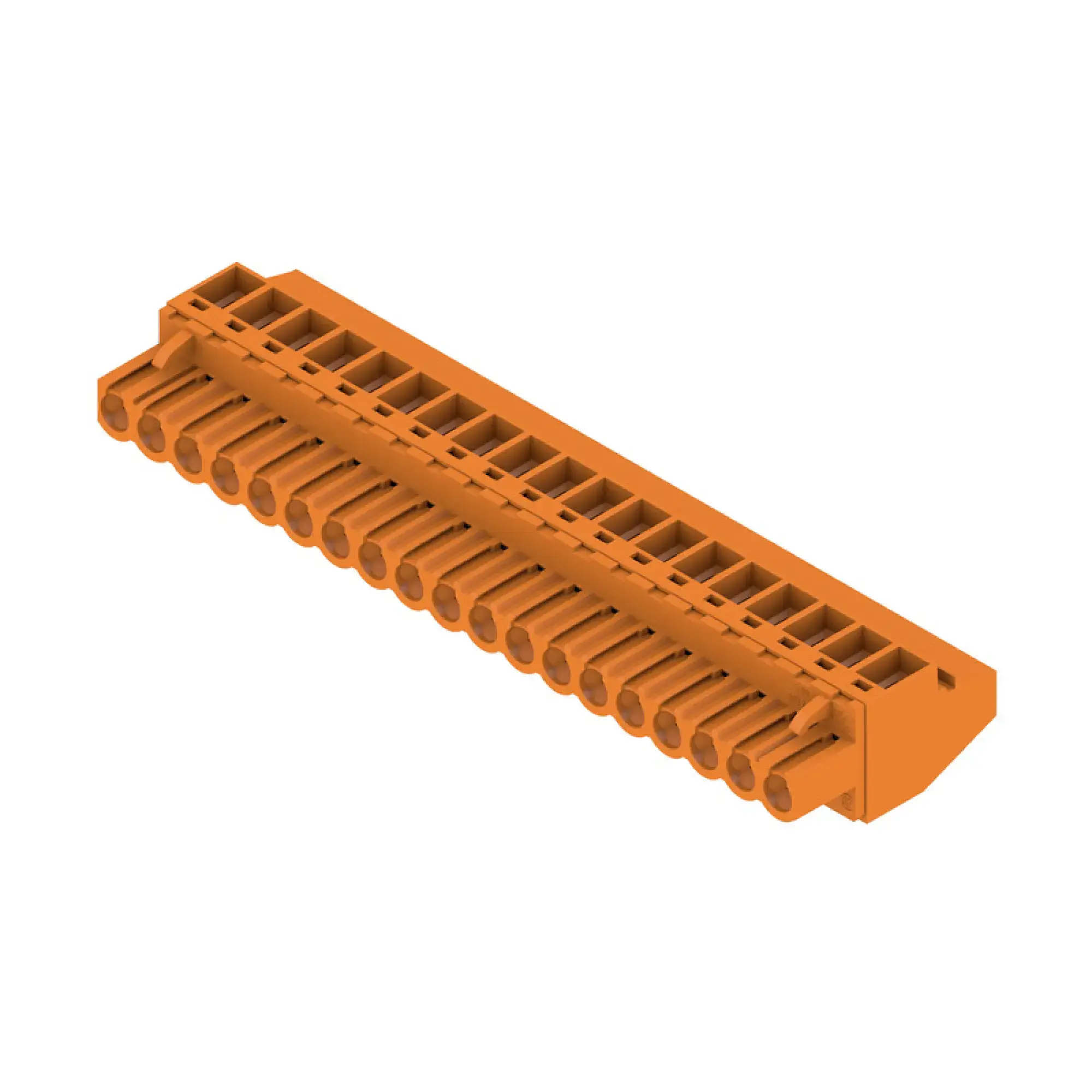 Weidmüller 1957880000 PCB connector (wire connection), 320 V, 23 A, Pitch in mm: 5.00, 4 mm², Number of poles: 19, Clamping yoke connection, Box (img_001)