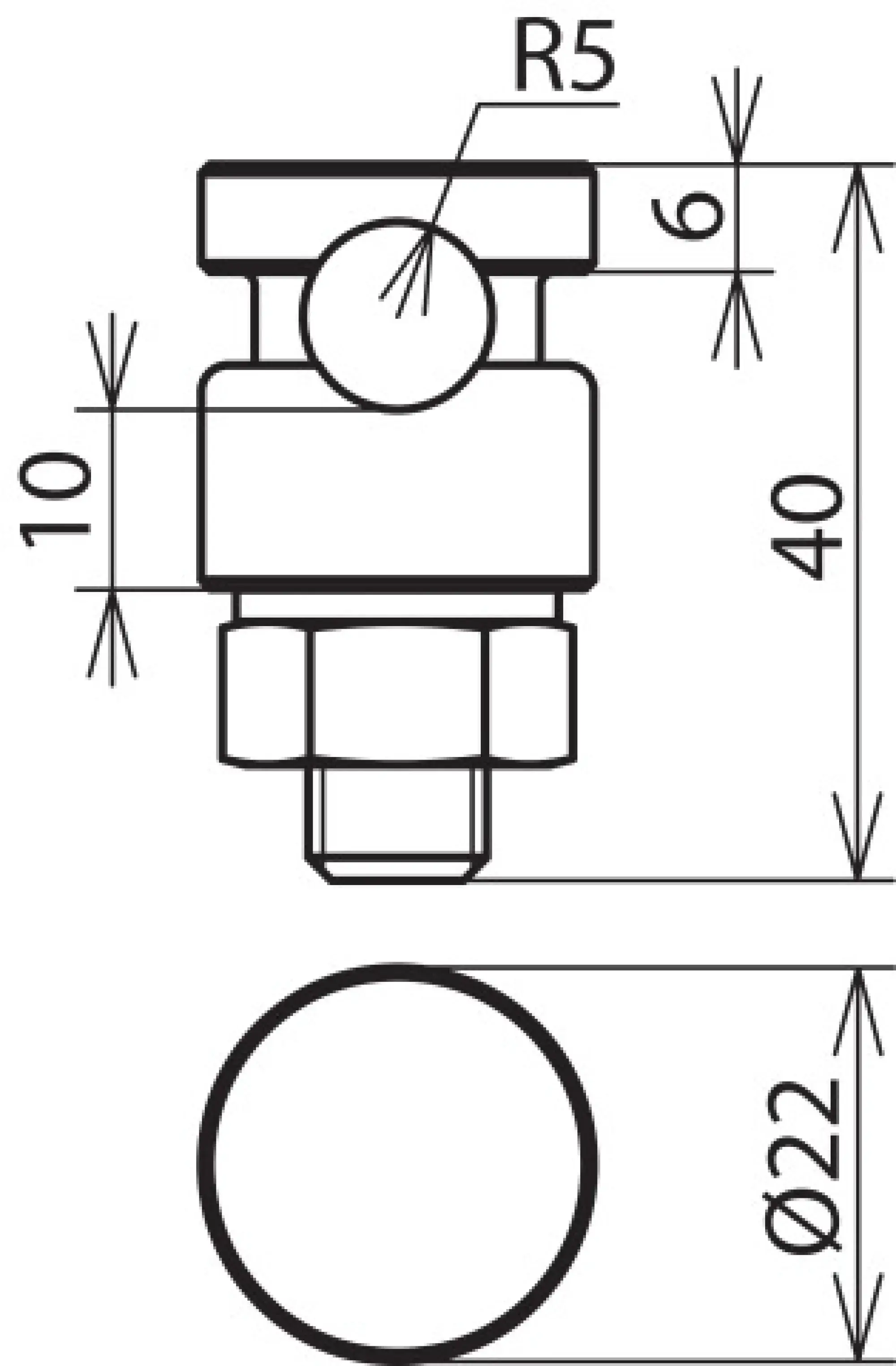 Dehn 301099 KS (clamping screw) connector StSt (V4A) one-piece w. spring washer f. Rd 6-10 mm (img_002)