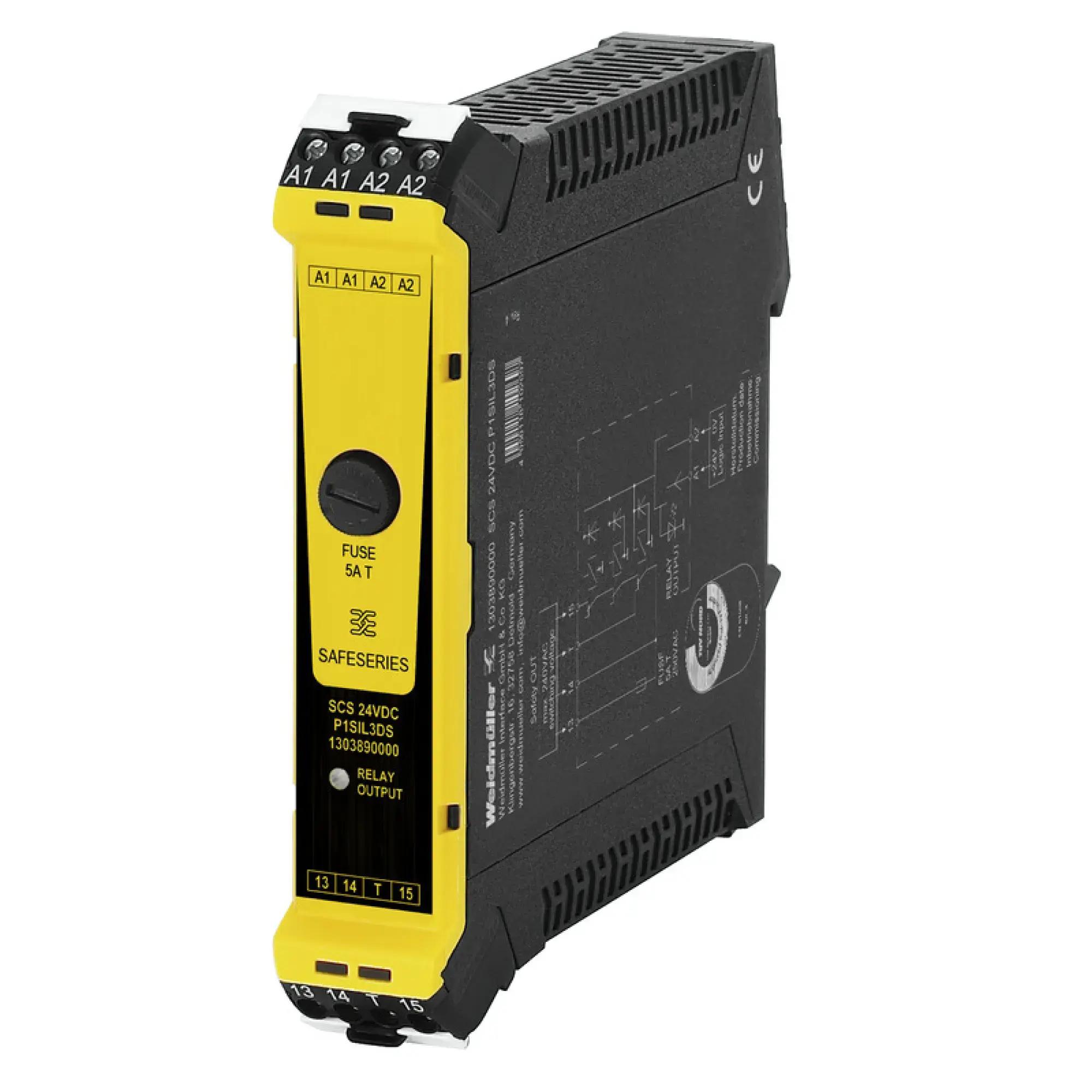 Weidmüller 1303890000 Safety relay, Max. switching current, internal fuse : 5 A (refer to derating curve), SIL 3, EN 61508:2010 (img_001) Weidmüller 1303890000 Safety relay, Max. switching current, internal fuse : 5 A (refer to derating curve), SIL 3, EN 61508:2010 (img_001)