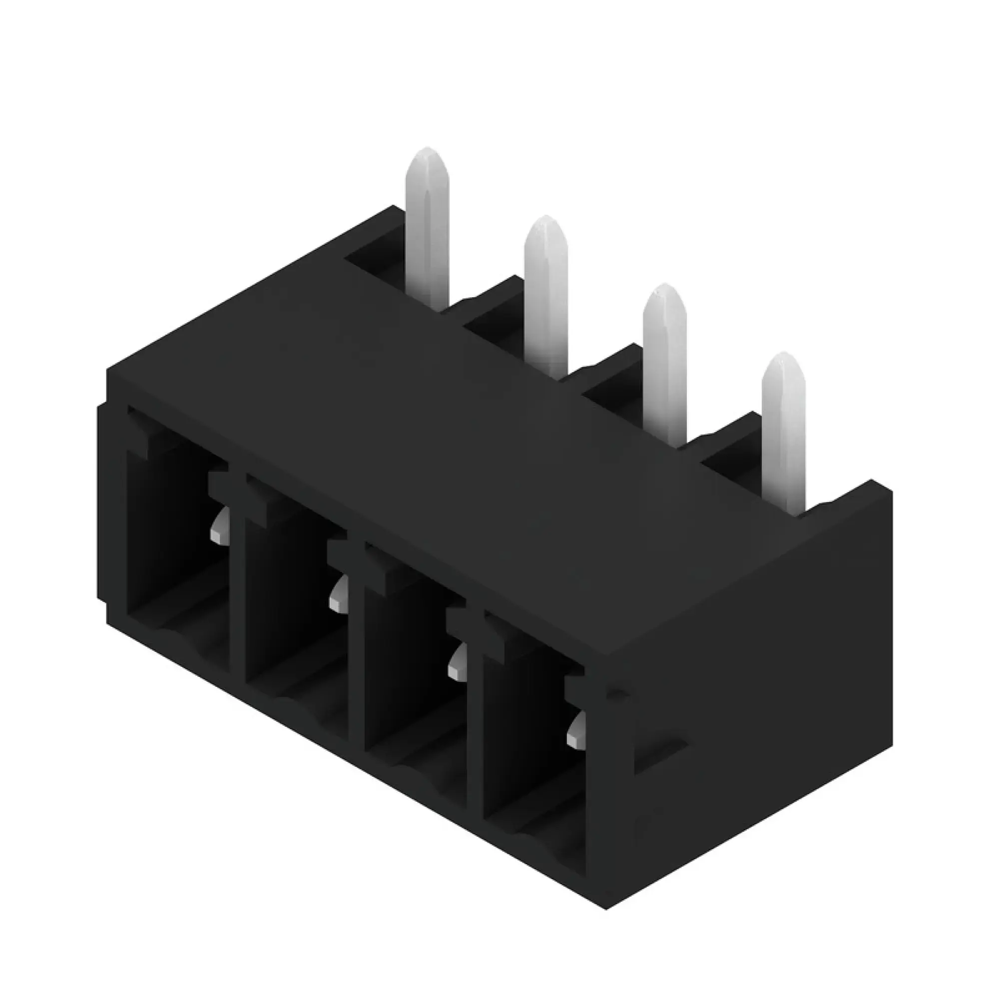 Weidmüller 1036510000 PCB connector (board connection), 160 V, 17.5 A, Pitch in mm: 3.81, Number of poles: 4, THT/THR solder connection, Box (img_001)