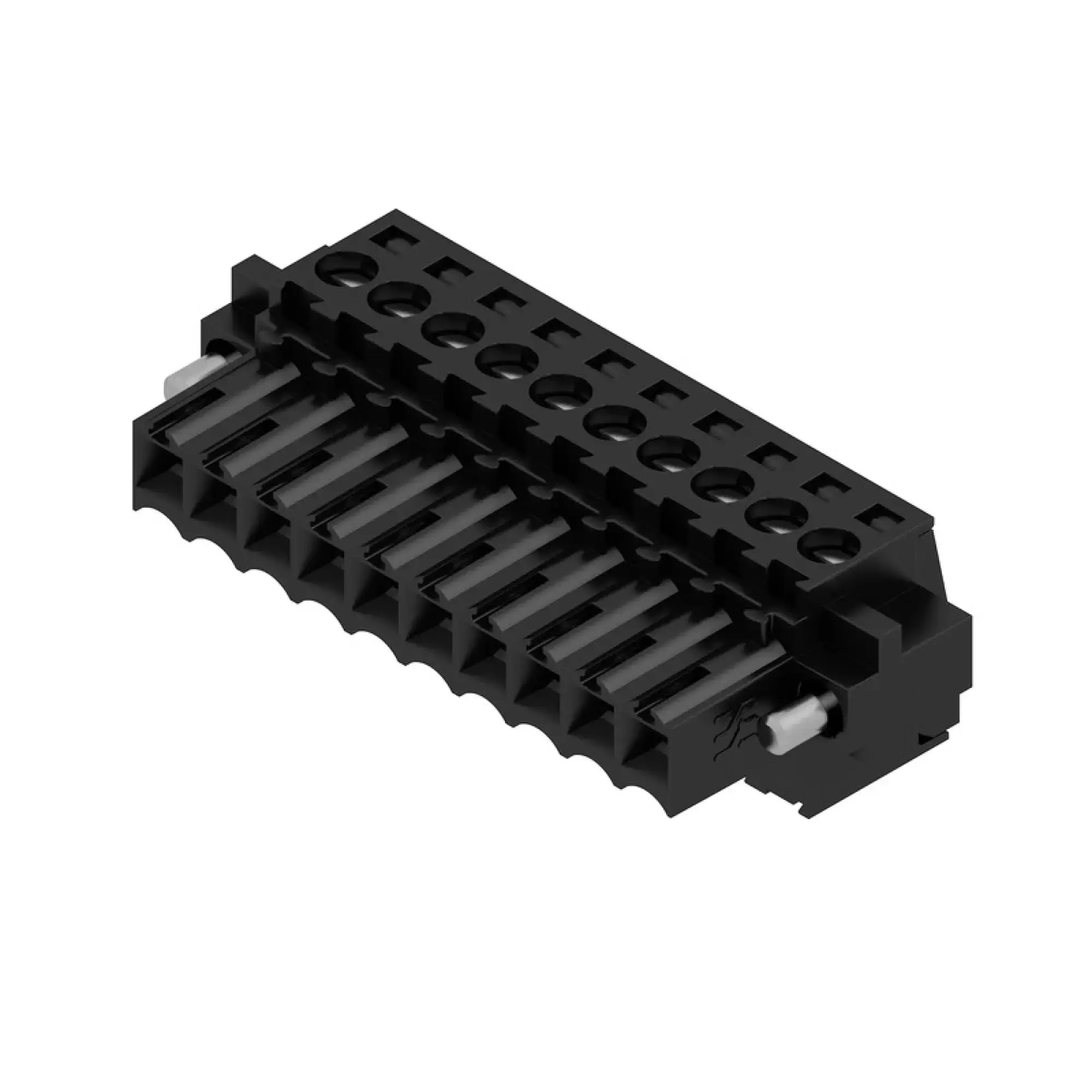 Weidmüller 1615860000 PCB connector (wire connection), 160 V, 17 A, Pitch in mm: 3.50, 1.5 mm², Number of poles: 10, Clamping yoke connection, Box (img_001)