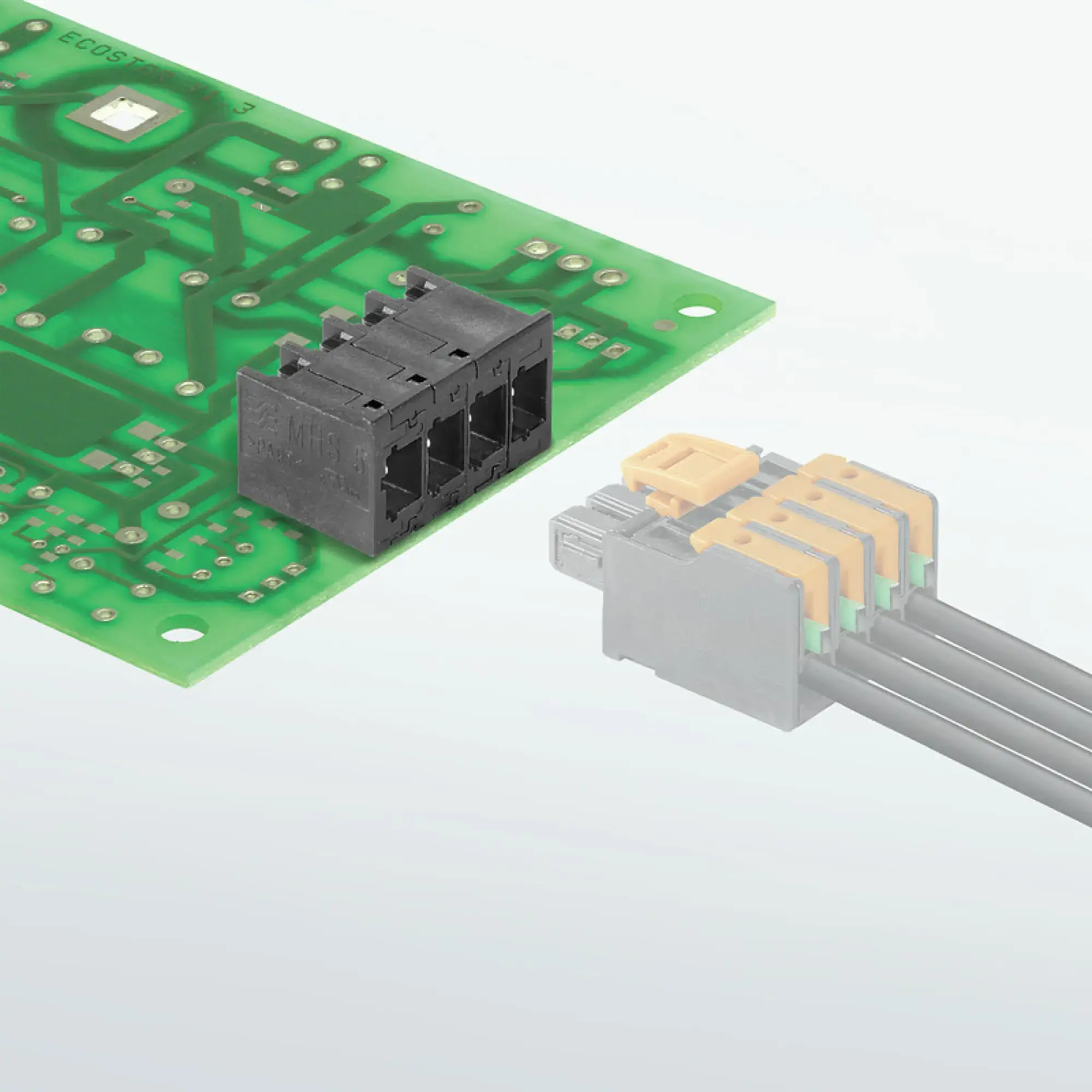 Weidmüller 2741430000 PCB connector (board connection), 320 V, 26.8 A, Pitch in mm: 5.00, Number of poles: 4, THT/THR solder connection, Tube (img_001)