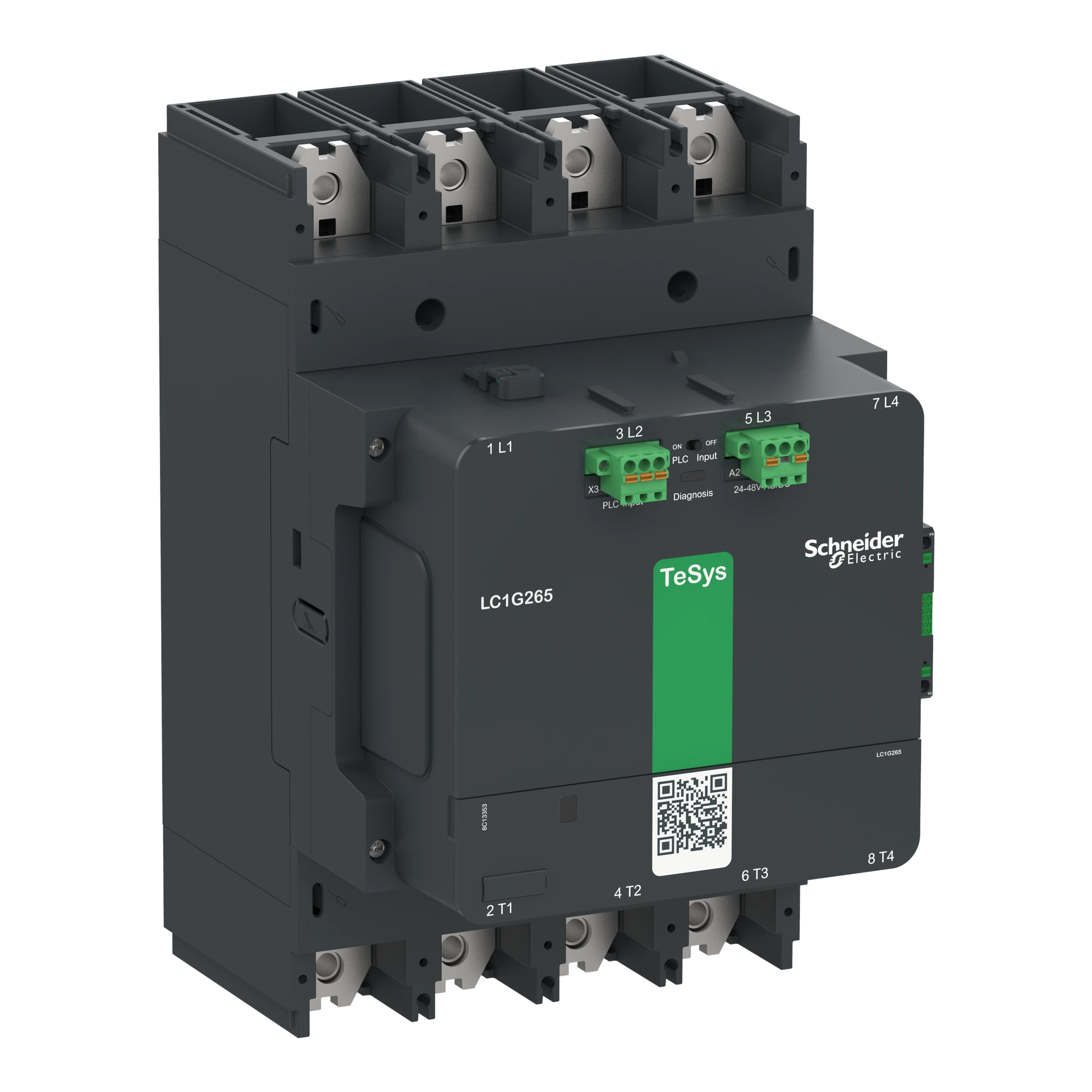 Schneider Electric LC1G3304LSEA Power contactor TeSys control - Giga, 4-pole, 440A AC1, 200-500V ACDC coil (img_001) Schneider Electric LC1G3304LSEA Power contactor TeSys control - Giga, 4-pole, 440A AC1, 200-500V ACDC coil (img_001)