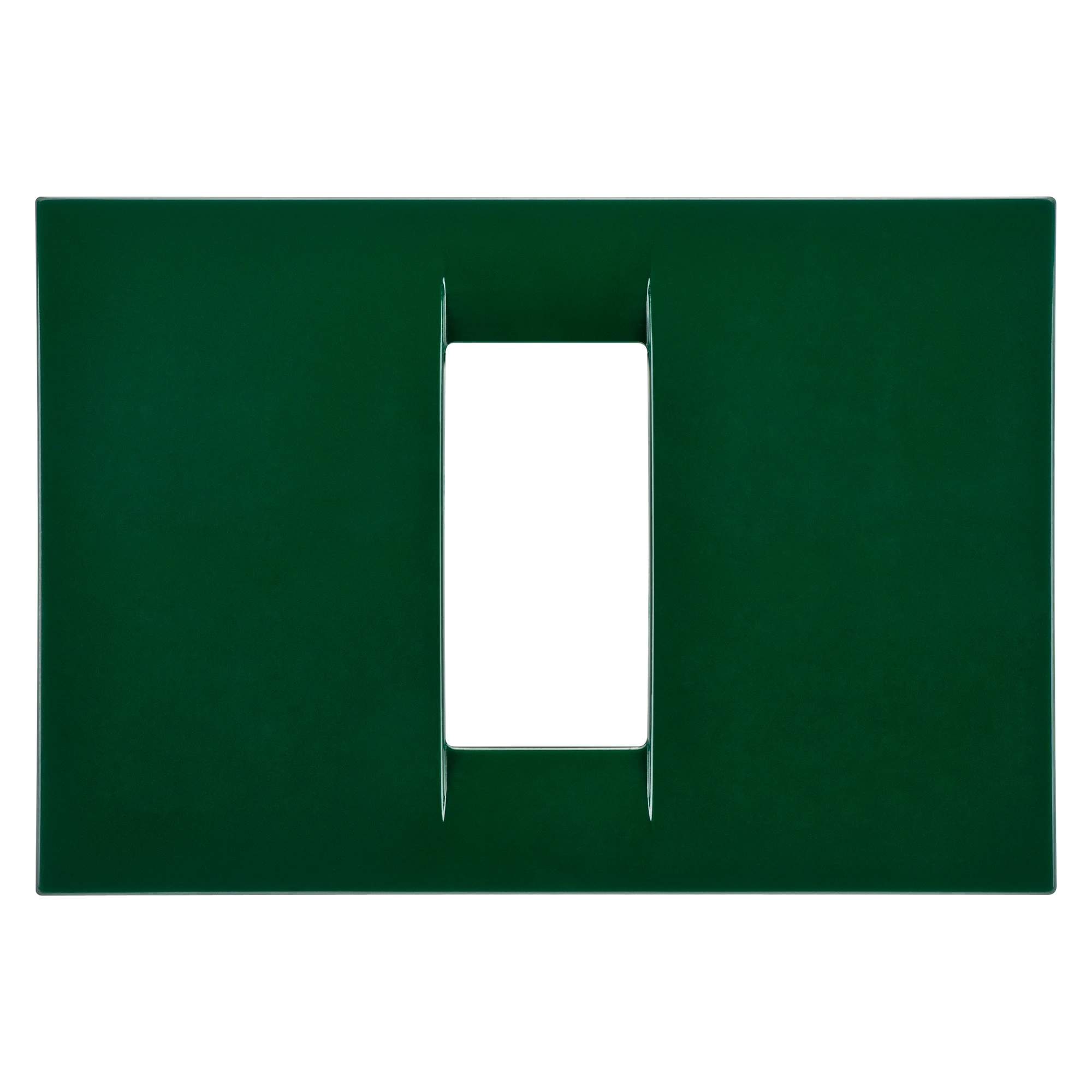 GEWISS GW22151 VIRNA PLATE - IN TECHNOPOLYMER GLOSS FINISHING - 1 GANG - RACING GREEN - SYSTEM (img_001)