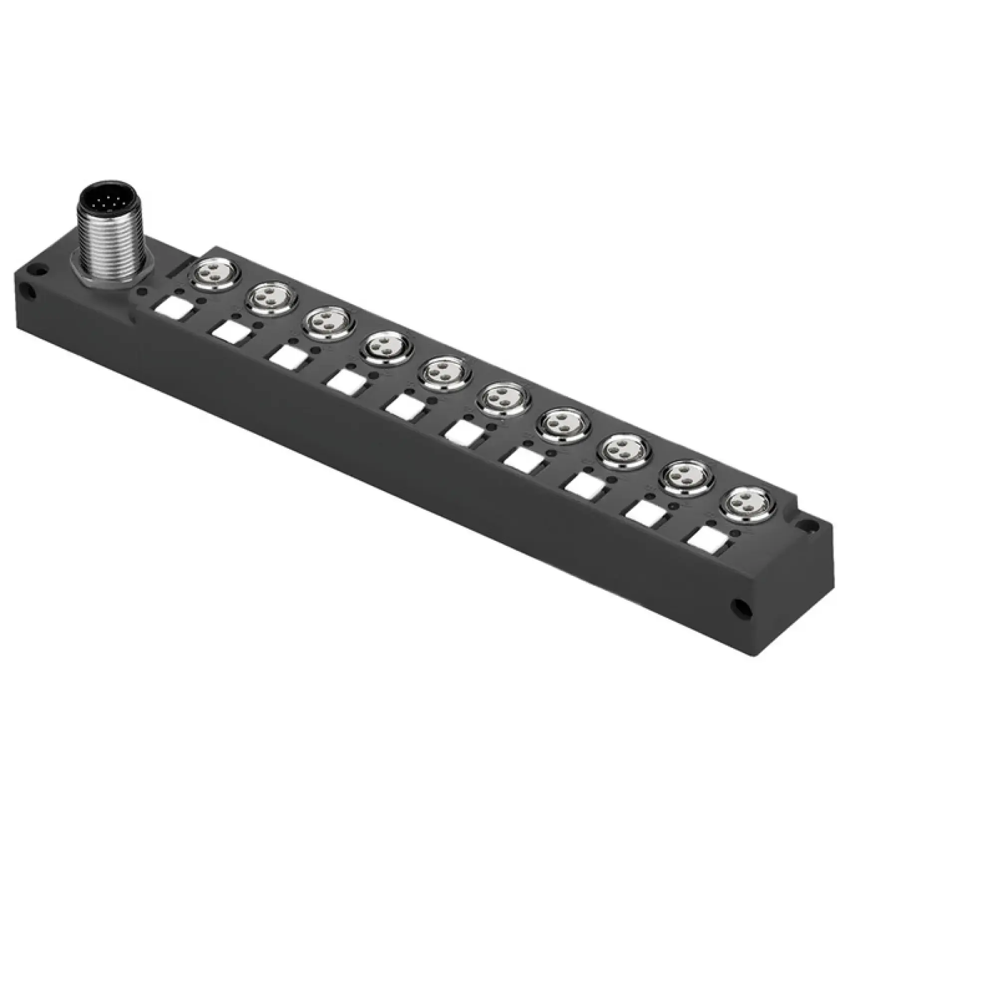 Weidmüller 1877950000 Sensor-actuator passive distributor (without cable), with M12 outlet, 12-pole, A-coded, M8, 30 V, LED: Yes, LED initiator: Yes, Wiring type: PNP (img_001) Weidmüller 1877950000 Sensor-actuator passive distributor (without cable), with M12 outlet, 12-pole, A-coded, M8, 30 V, LED: Yes, LED initiator: Yes, Wiring type: PNP (img_001)