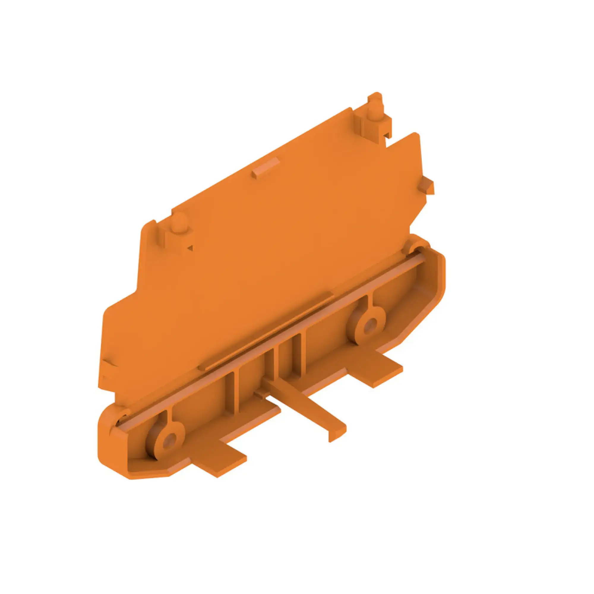 Weidmüller 1185260000 End plate (Profile housing), Width: 27.2 , IP20 in installed state, PA 66, orange AP 110 OR (img_001)