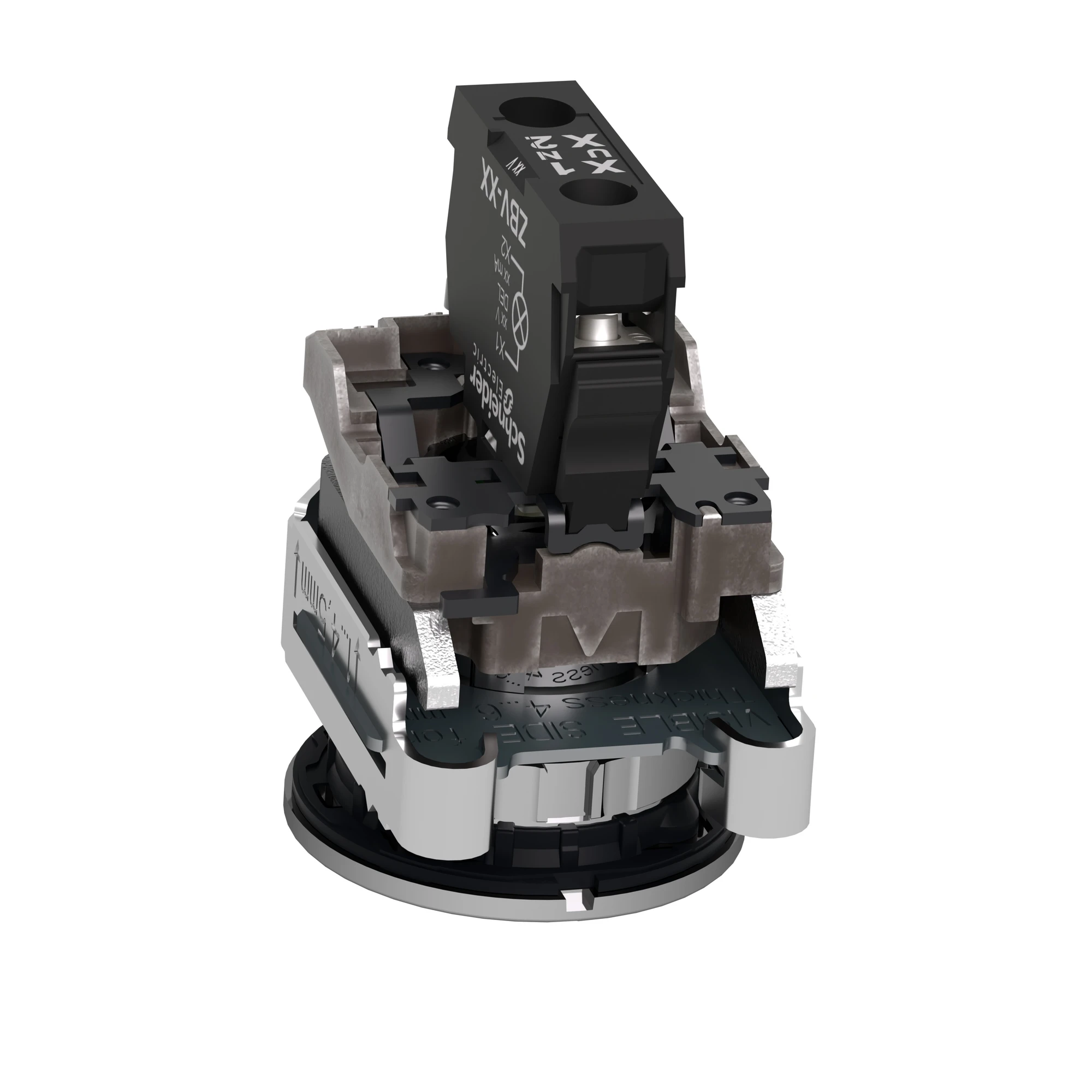 Schneider Electric XB4FVG6 Pilot light, Harmony XB4F, metal, 30mm, blue, universal LED, smooth dome, screw terminal, 110-120V AC (img_008) Schneider Electric XB4FVG6 Pilot light, Harmony XB4F, metal, 30mm, blue, universal LED, smooth dome, screw terminal, 110-120V AC (img_008)