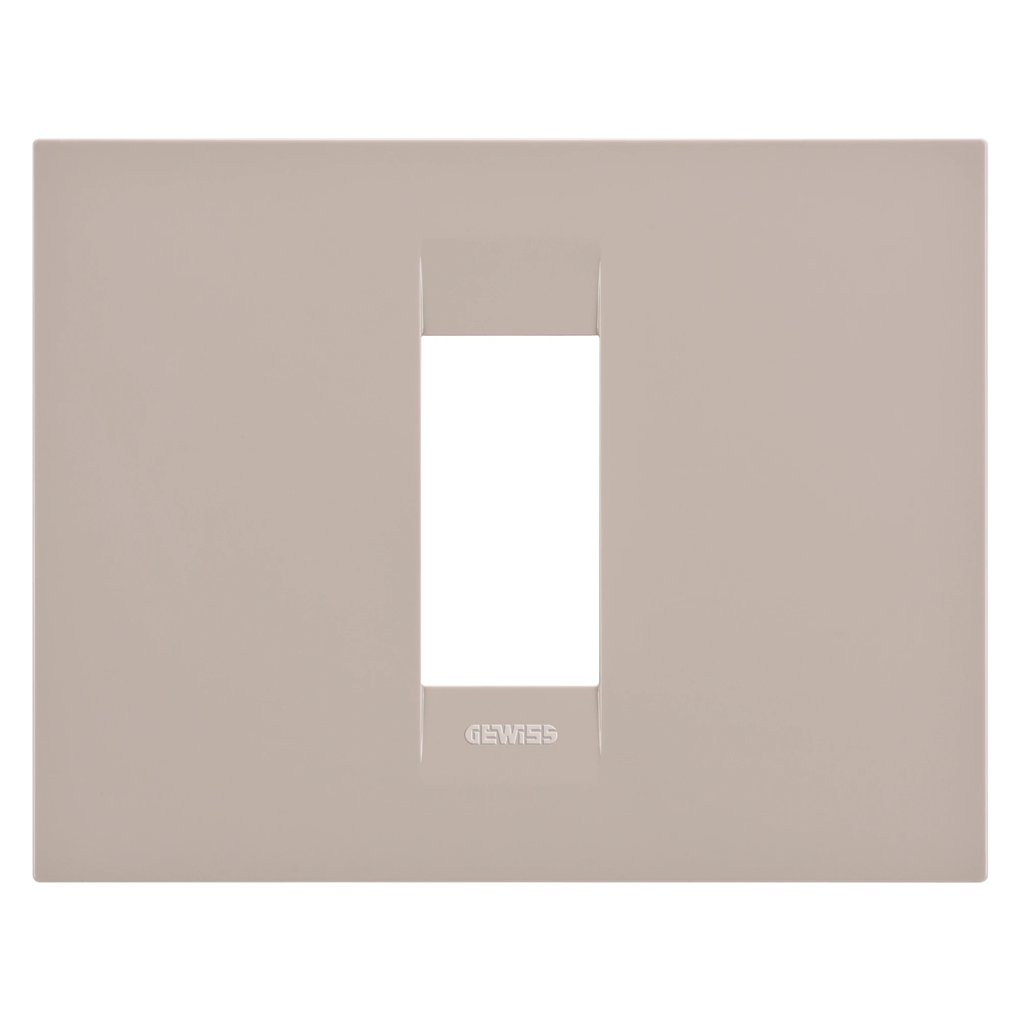 GEWISS GW16401TC GEO PLATE - IN TECHNOPOLYMER - 1 MODULE - HEMP - CHORUSMART (img_001) GEWISS GW16401TC GEO PLATE - IN TECHNOPOLYMER - 1 MODULE - HEMP - CHORUSMART (img_001)