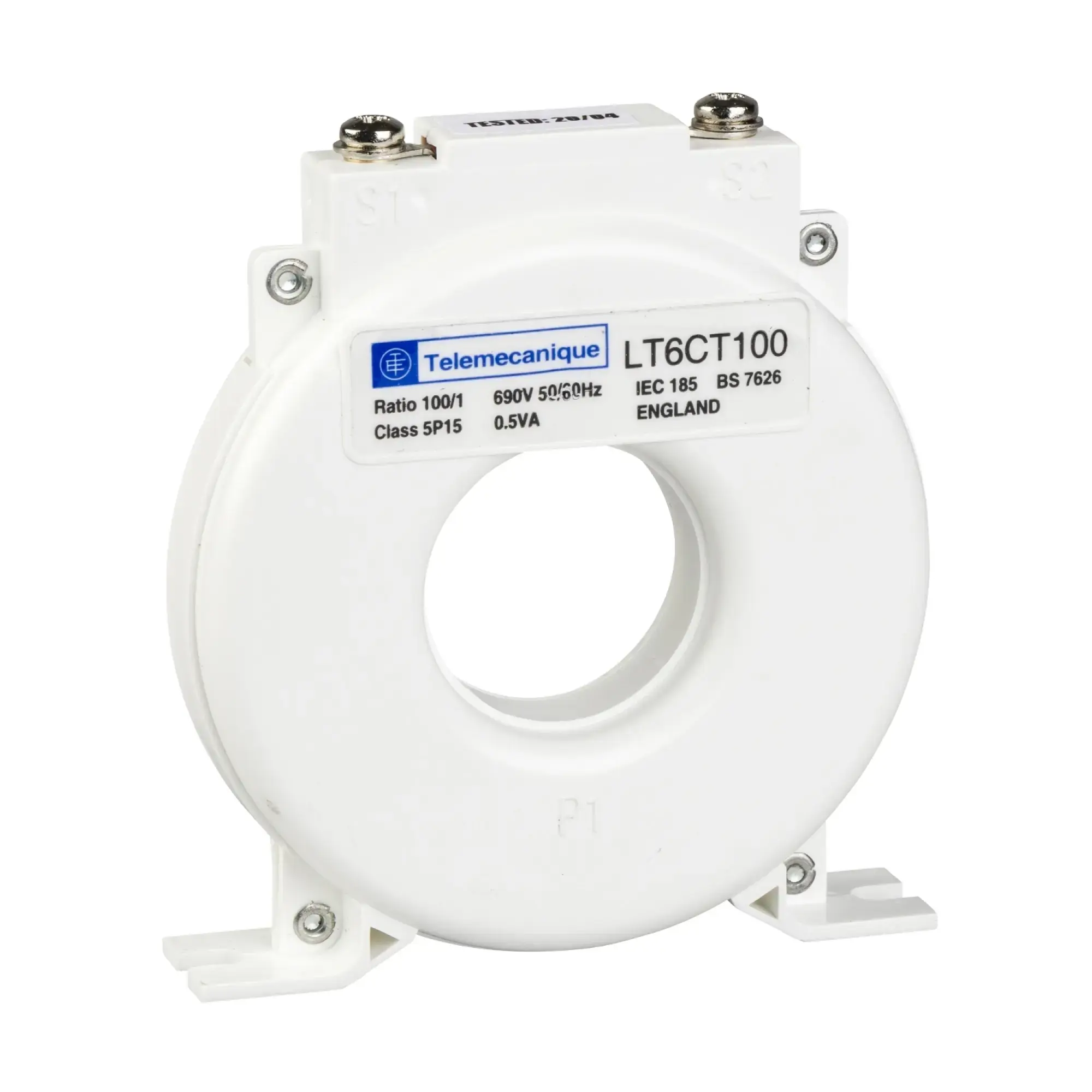 Schneider Electric LT6CT1001 Current Transformer TeSys T LT6CT, 100/1A, Accuracy: Class 5p (img_002)