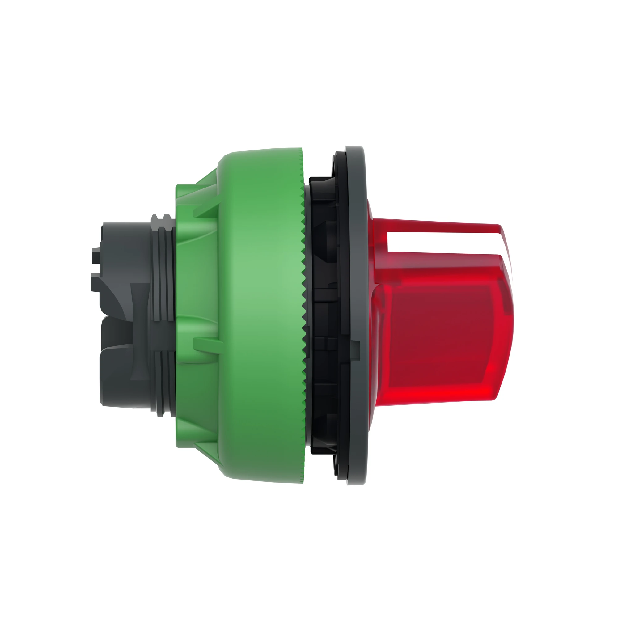 Schneider Electric ZB5FK1443 Illuminated selector switch, front element, Harmony XB5F, plastic, 30mm, red, for universal LED, 2 positions, momentary (img_002)