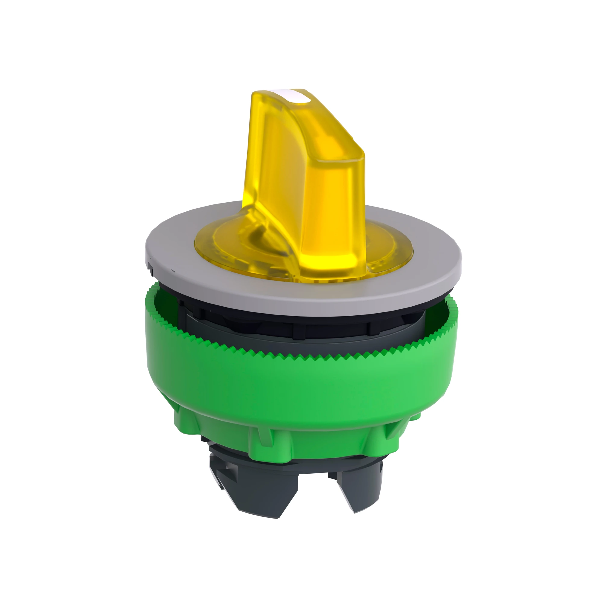 Schneider Electric ZB5FK1383C0 Illuminated selector switch, front element, Harmony XB5F, plastic, 30mm, yellow, for universal LED, 3 positions, latching (img_004)