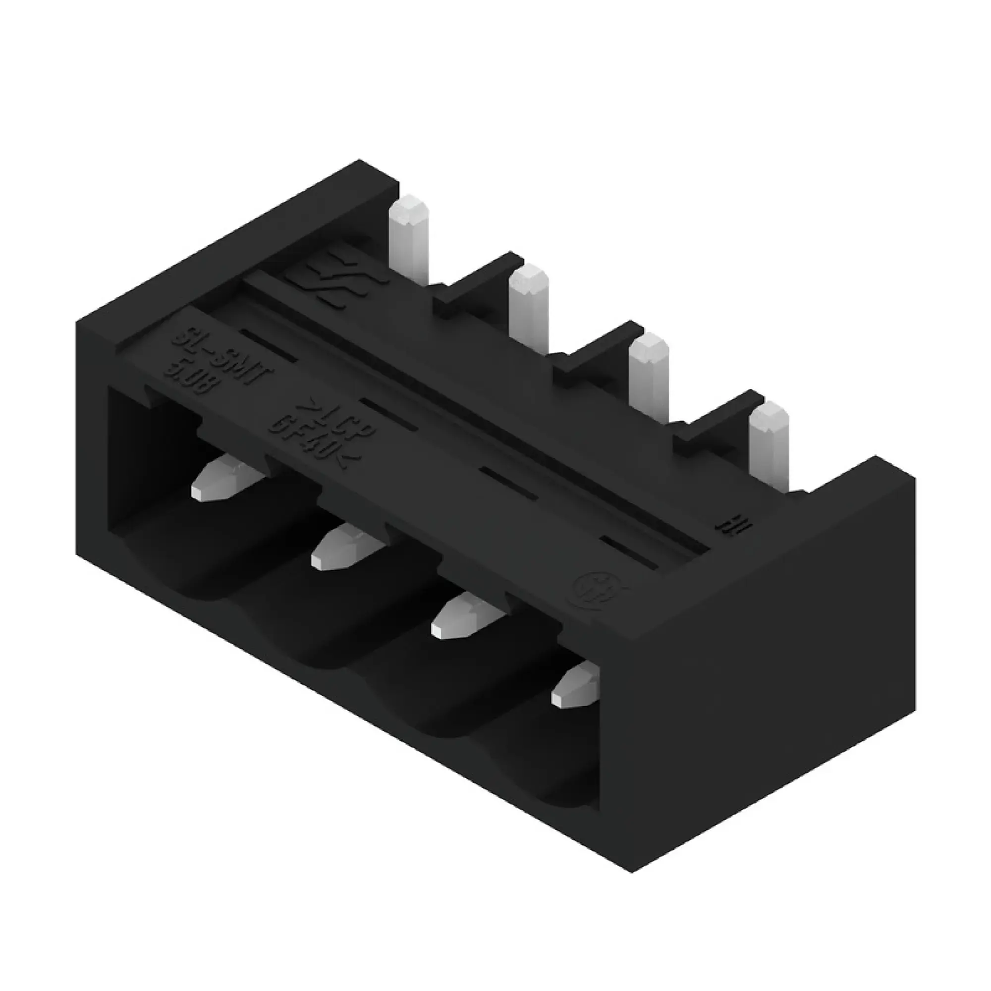 Weidmüller 1877140000 PCB connector (board connection), 320 V, 27.5 A, Pitch in mm: 5.08, Number of poles: 4, THT/THR solder connection, Box (img_001)