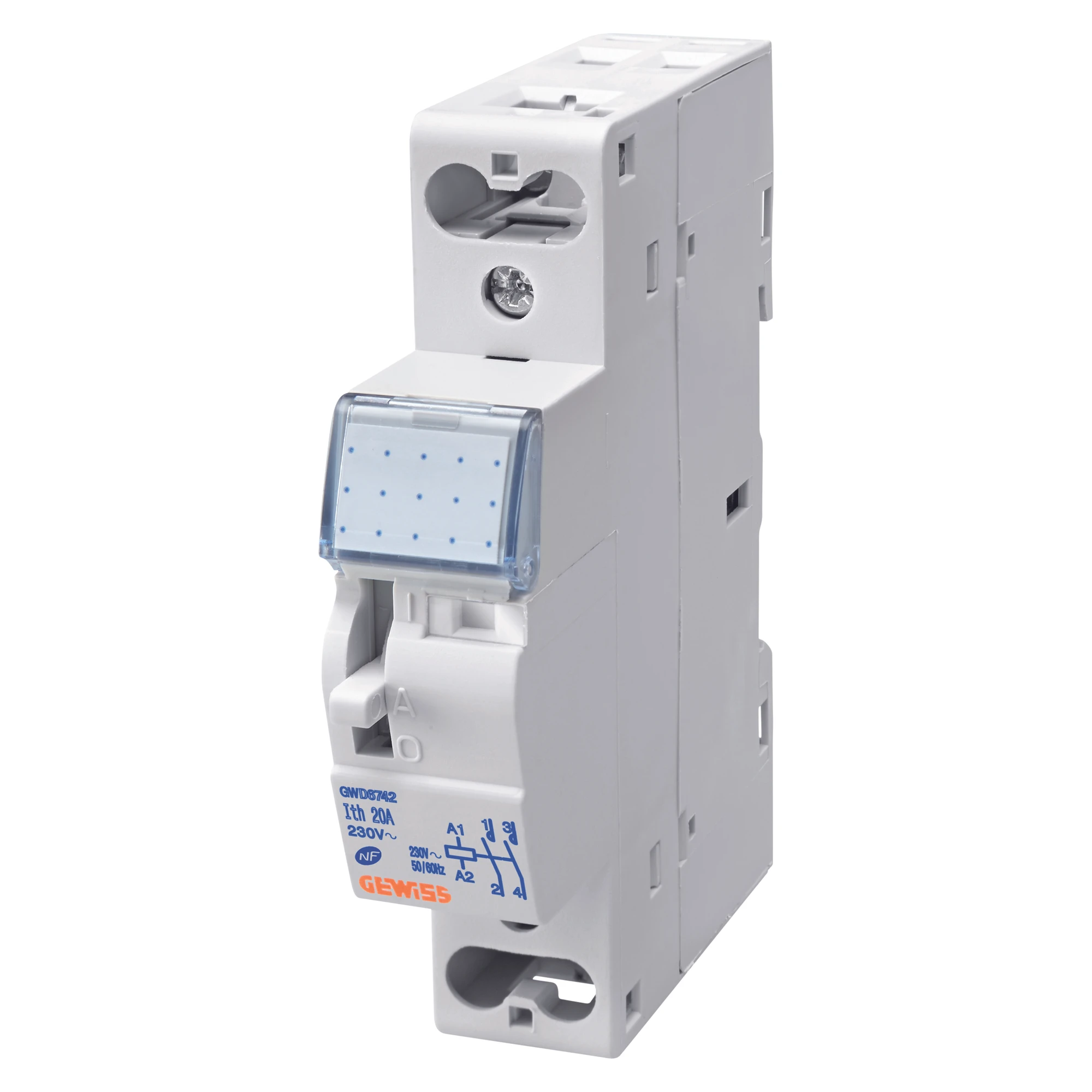 GEWISS GWD6744 CONTACTOR CTRM - 20A 1NO+1NC 230V - 1 MODULE (img_001)