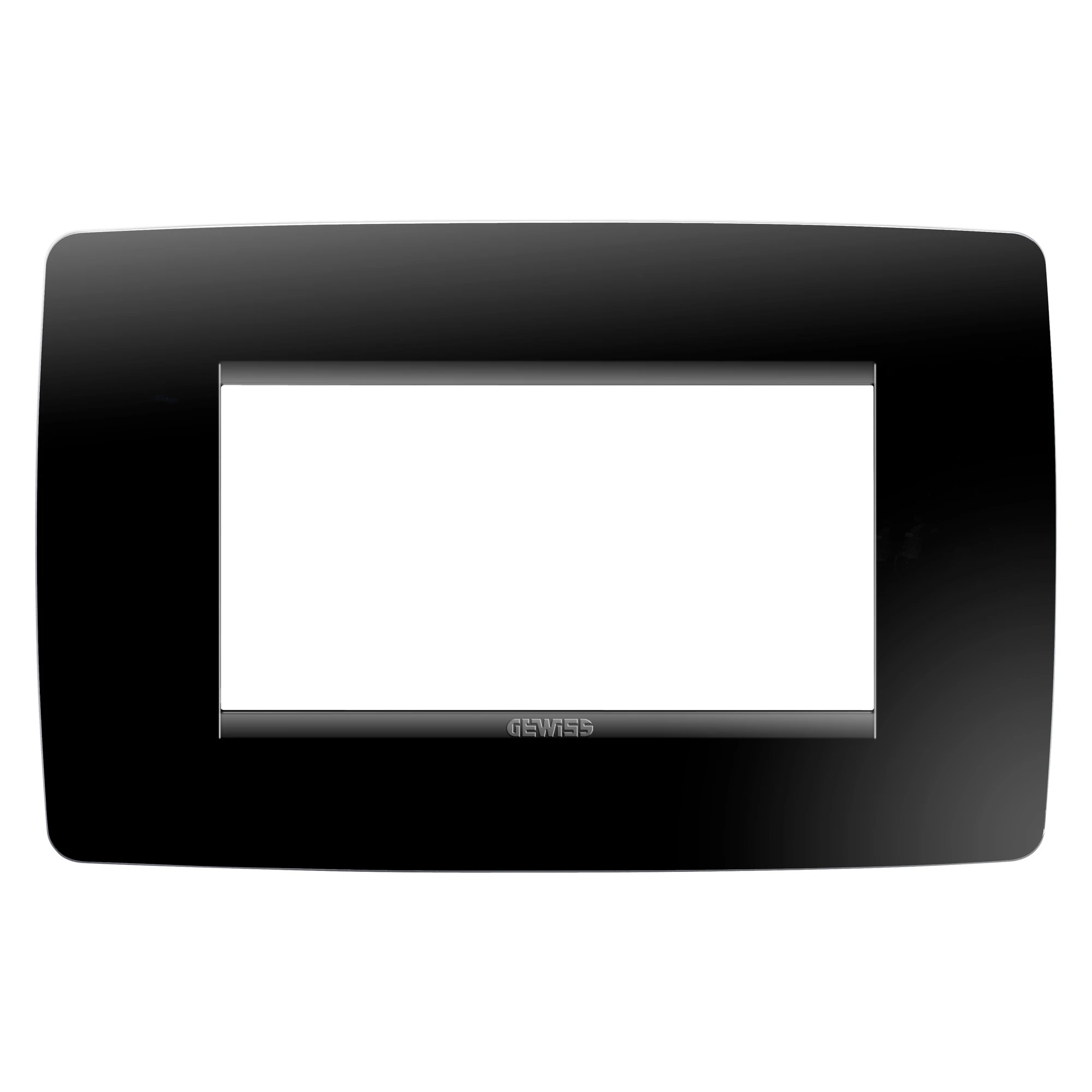 GEWISS GW16104TN ONE PLATE - IN TECHNOPOLYMER - 4 MODULES - TONER BLACK - CHORUSMART (img_001) GEWISS GW16104TN ONE PLATE - IN TECHNOPOLYMER - 4 MODULES - TONER BLACK - CHORUSMART (img_001)