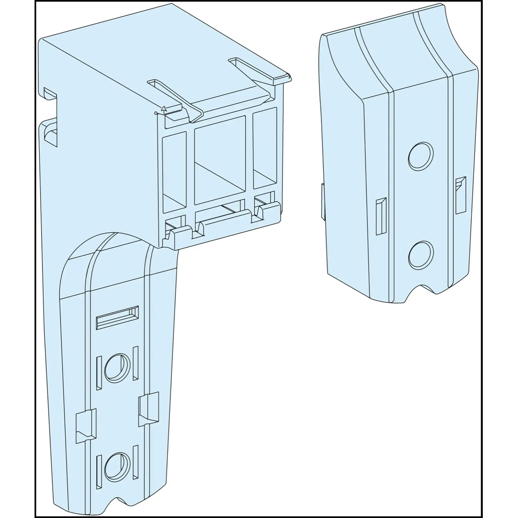 Schneider Electric LVS04256 PrismaSeT-P, Cable Duct Support, Horizontal, Adjustable, (10 Pieces) (img_002)