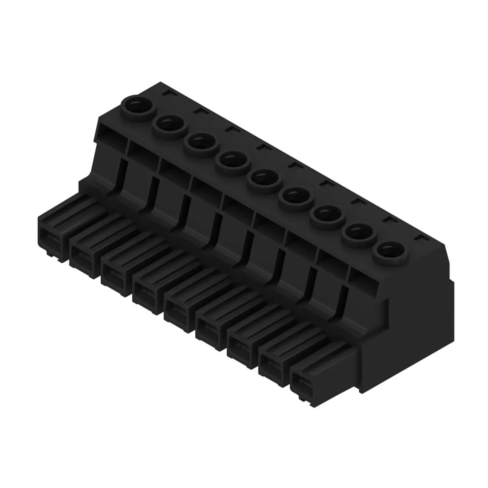 Weidmüller 1924610000 PCB connector (wire connection), 1000 V, 78.3 A, Pitch in mm: 10.16, 16 mm², Number of poles: 9, Clamping yoke connection, Box (img_001)