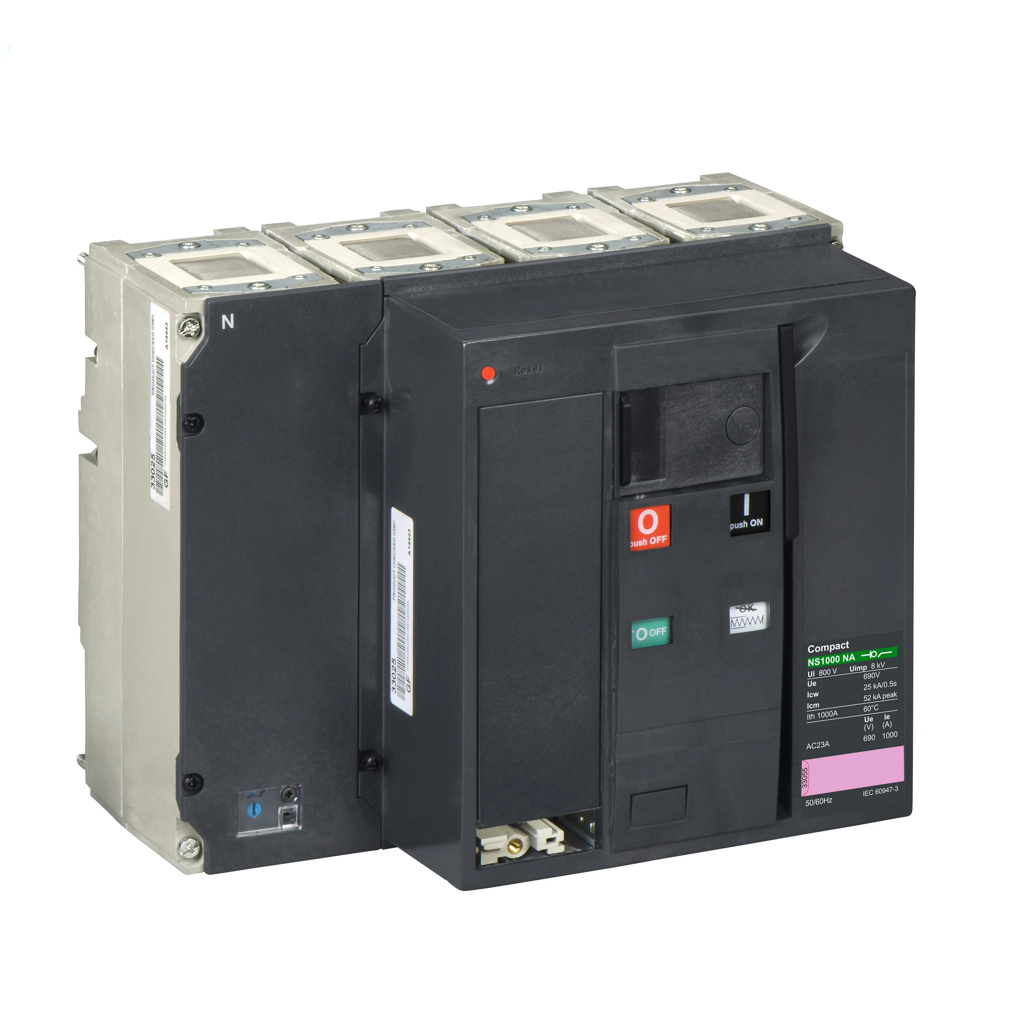Schneider Electric LV453425 Load Disconnector ComPact NSX1000 NA DC PV Basic Switch 1000A, 4P (img_001)