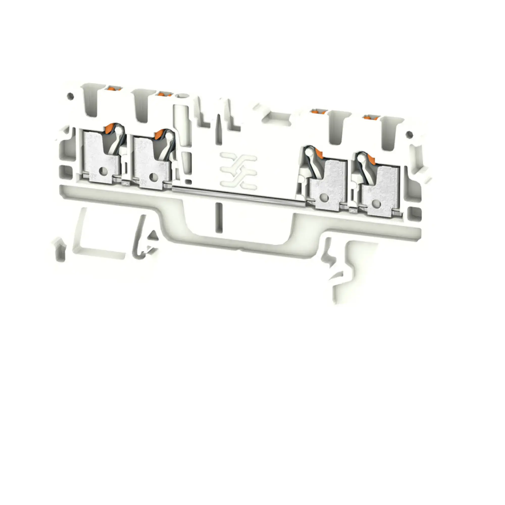 Weidmüller 2534440000 Feed-through terminal block, PUSH IN, white, 1.5 mm², 17.5 A, 500 V, Number of connections: 4 (img_001)