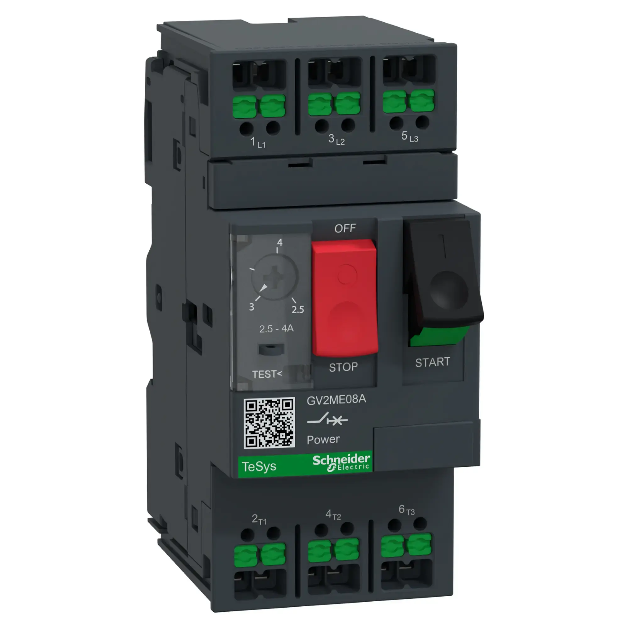 Schneider Electric GV2ME08A Motorschutzschalter, 3p, 2,5-4A, Tasterbetätigung, SnapIN Anschlussklemmen (img_001) Schneider Electric GV2ME08A Motorschutzschalter, 3p, 2,5-4A, Tasterbetätigung, SnapIN Anschlussklemmen (img_001)