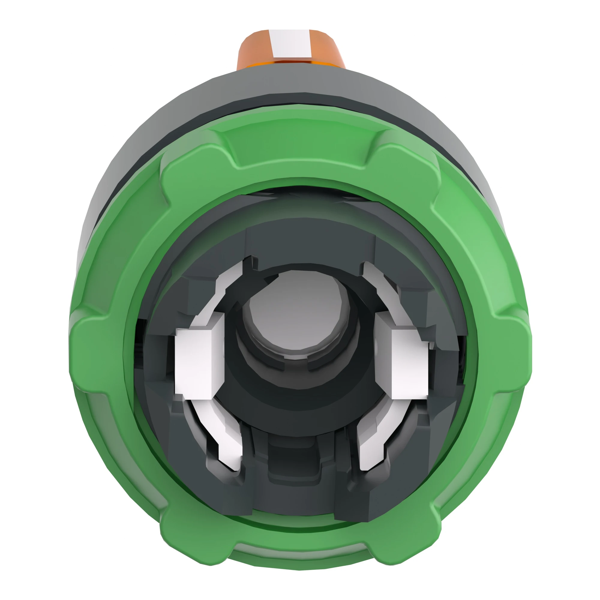 Schneider Electric ZB5AK1353 Illuminated Selector Switch, Front Element, Harmony XB5, Plastic, 22mm, Orange, for Universal LED, 3 Positions, Latching (img_002)