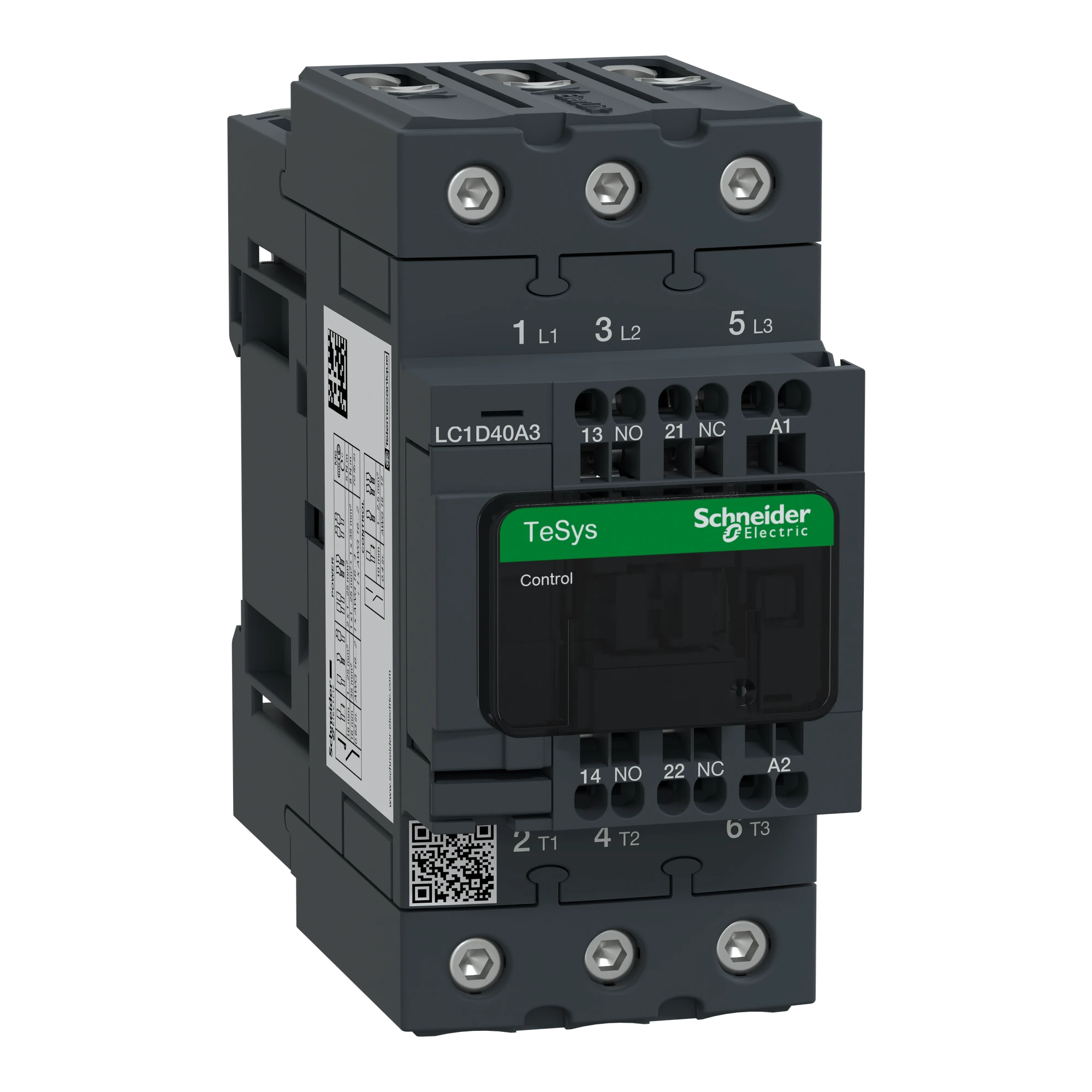 Schneider Electric LC1D40A3B7 Power Contactor LC1D 3p, +1NC+1NO, 18.5 kW, 40 A, 400 V AC3, Coil 24 V AC (img_001) Schneider Electric LC1D40A3B7 Power Contactor LC1D 3p, +1NC+1NO, 18.5 kW, 40 A, 400 V AC3, Coil 24 V AC (img_001)