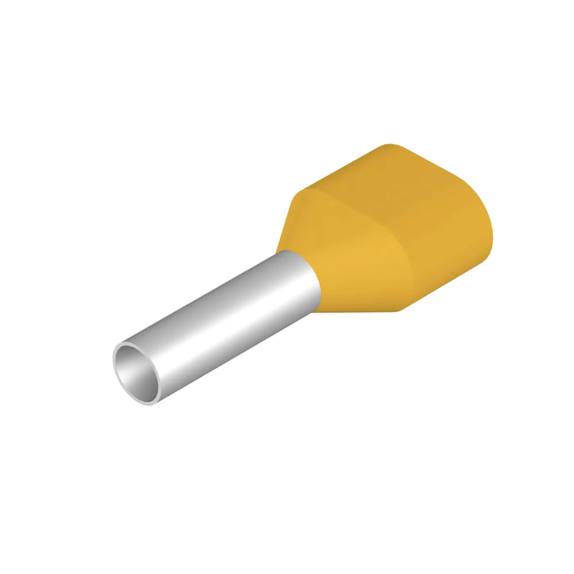 Weidmüller 9018690000 Wire end ferrule, Twin wire-end ferrule, 1 mm², Stripping length: 12 mm, yellow (img_001)