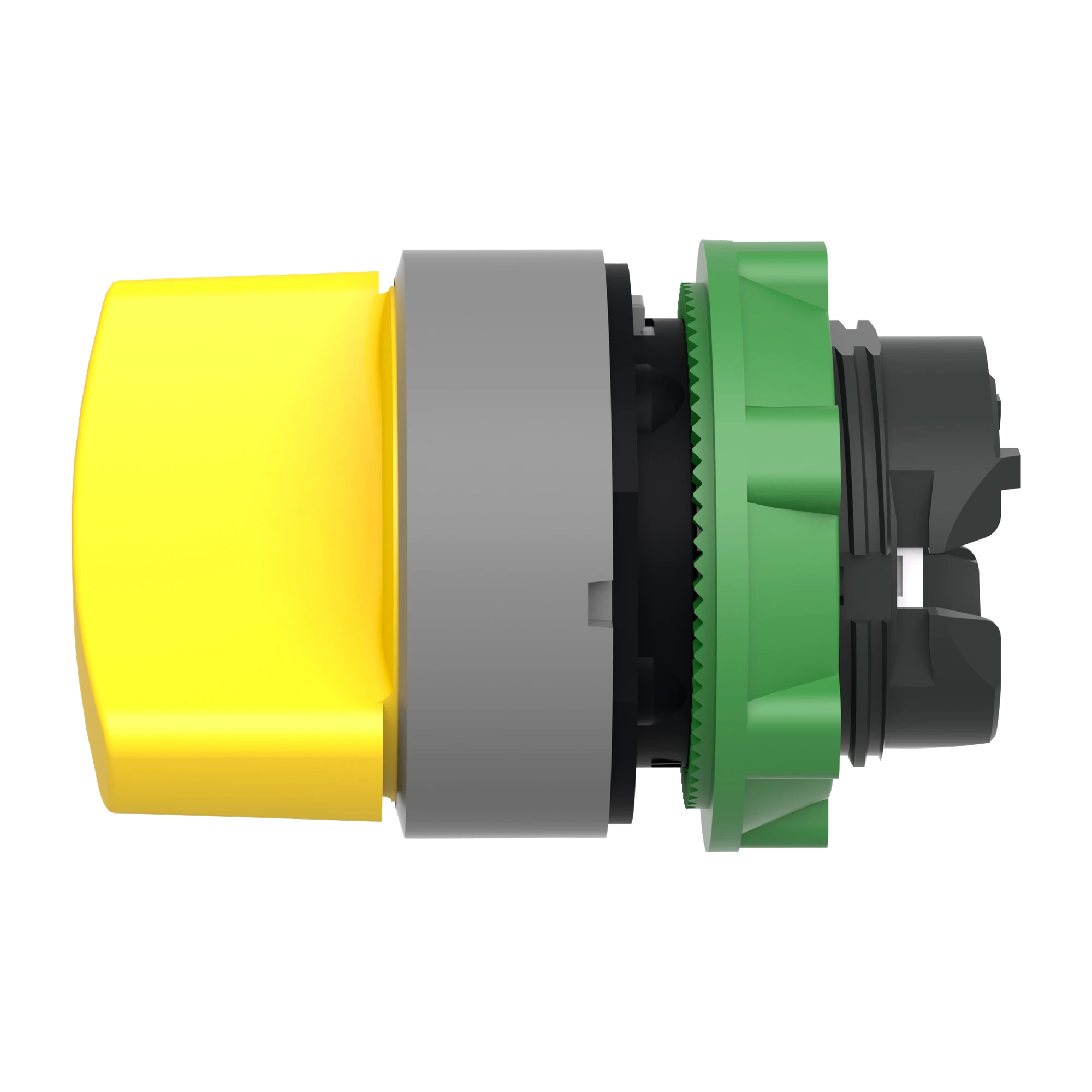 Schneider Electric ZB5AD205C0 Selector switch, front element, Harmony XB5, plastic, 22mm, light grey, yellow, 2 positions, latching (img_004) Schneider Electric ZB5AD205C0 Selector switch, front element, Harmony XB5, plastic, 22mm, light grey, yellow, 2 positions, latching (img_004)