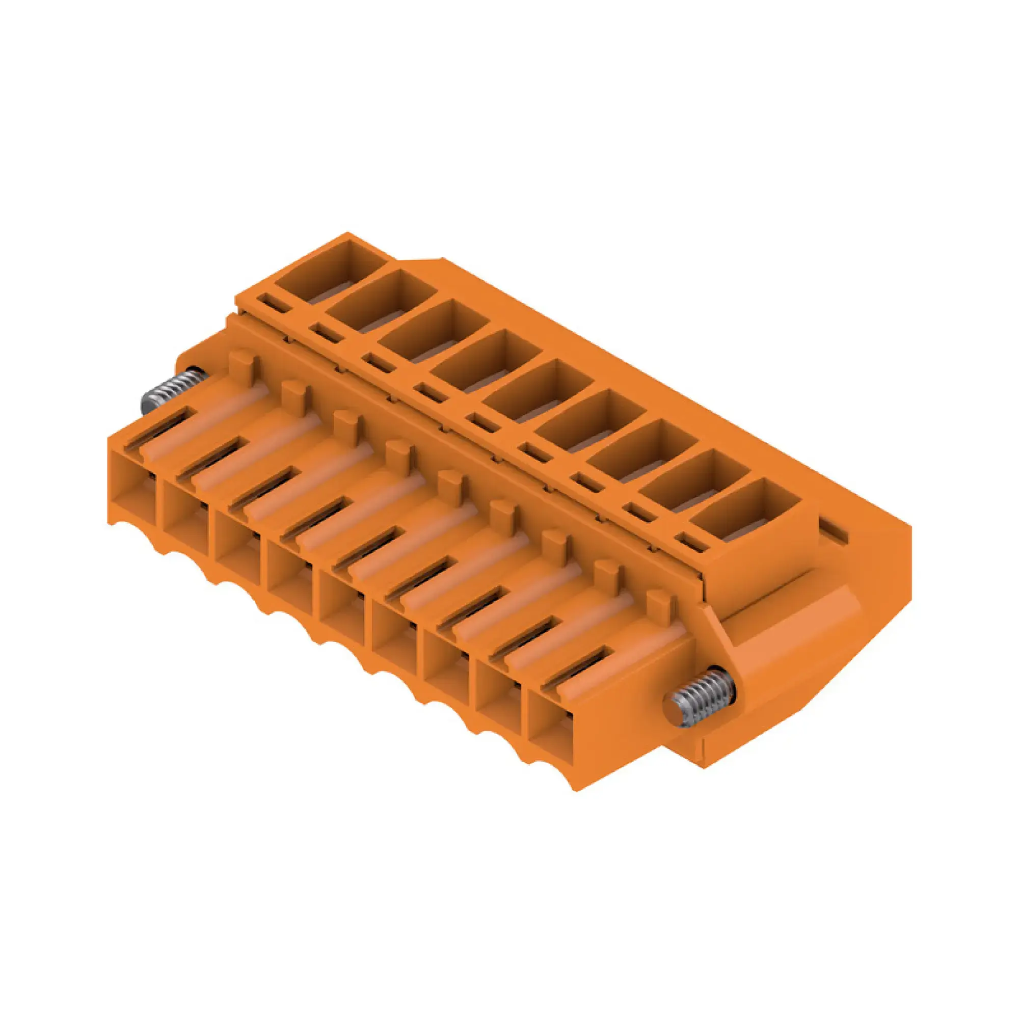 Weidmüller 1639080000 PCB connector (wire connection), 160 V, 12 A, Pitch in mm: 3.50, 1.5 mm², Number of poles: 9, Clamping yoke connection, Box (img_001)